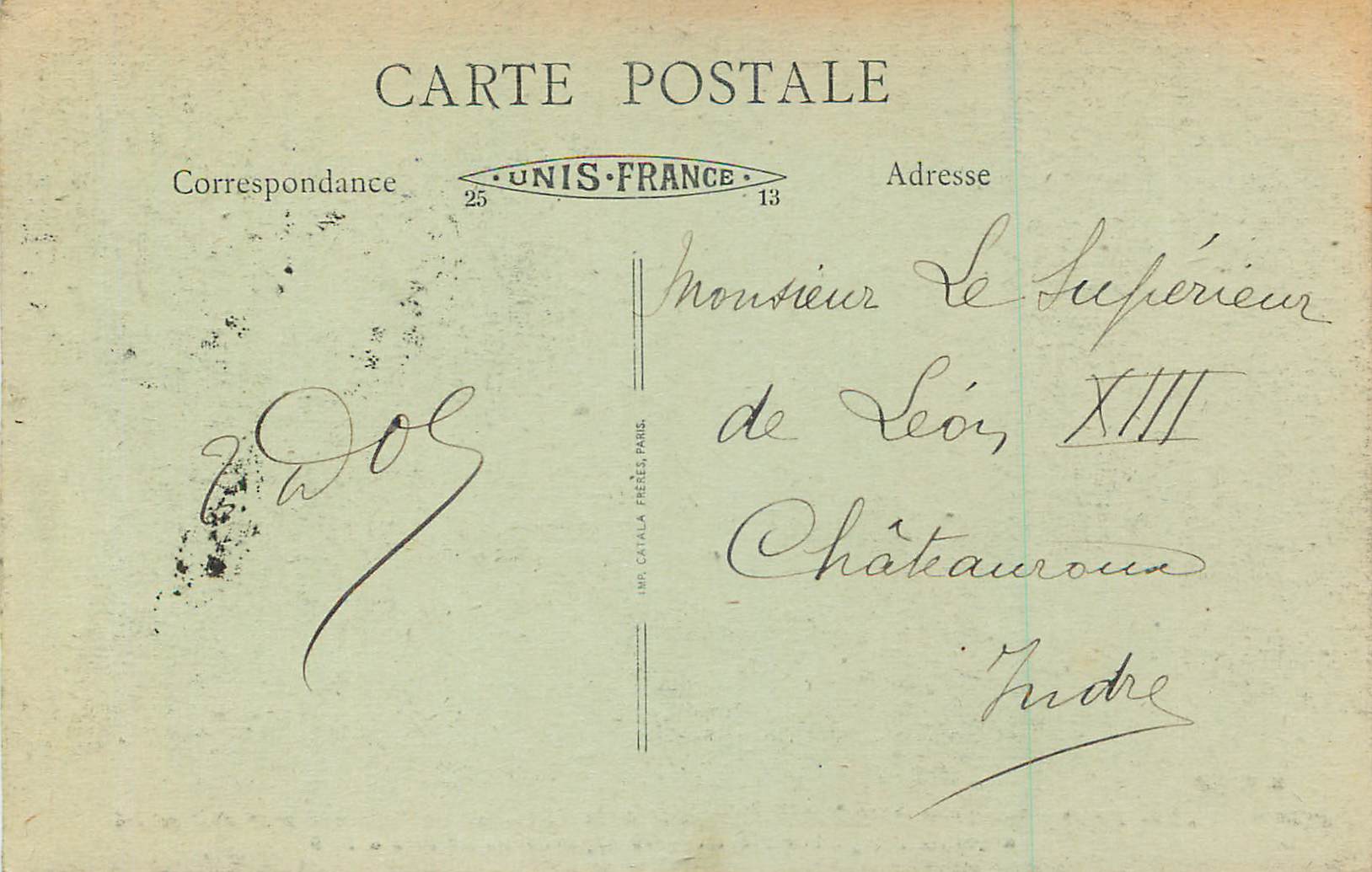 CPA Paray le Monial (S et L) Chapelle de la Visitation ou le Sacre Coeur s'est Revele a Sainte Marguerite Marie — Rückseite