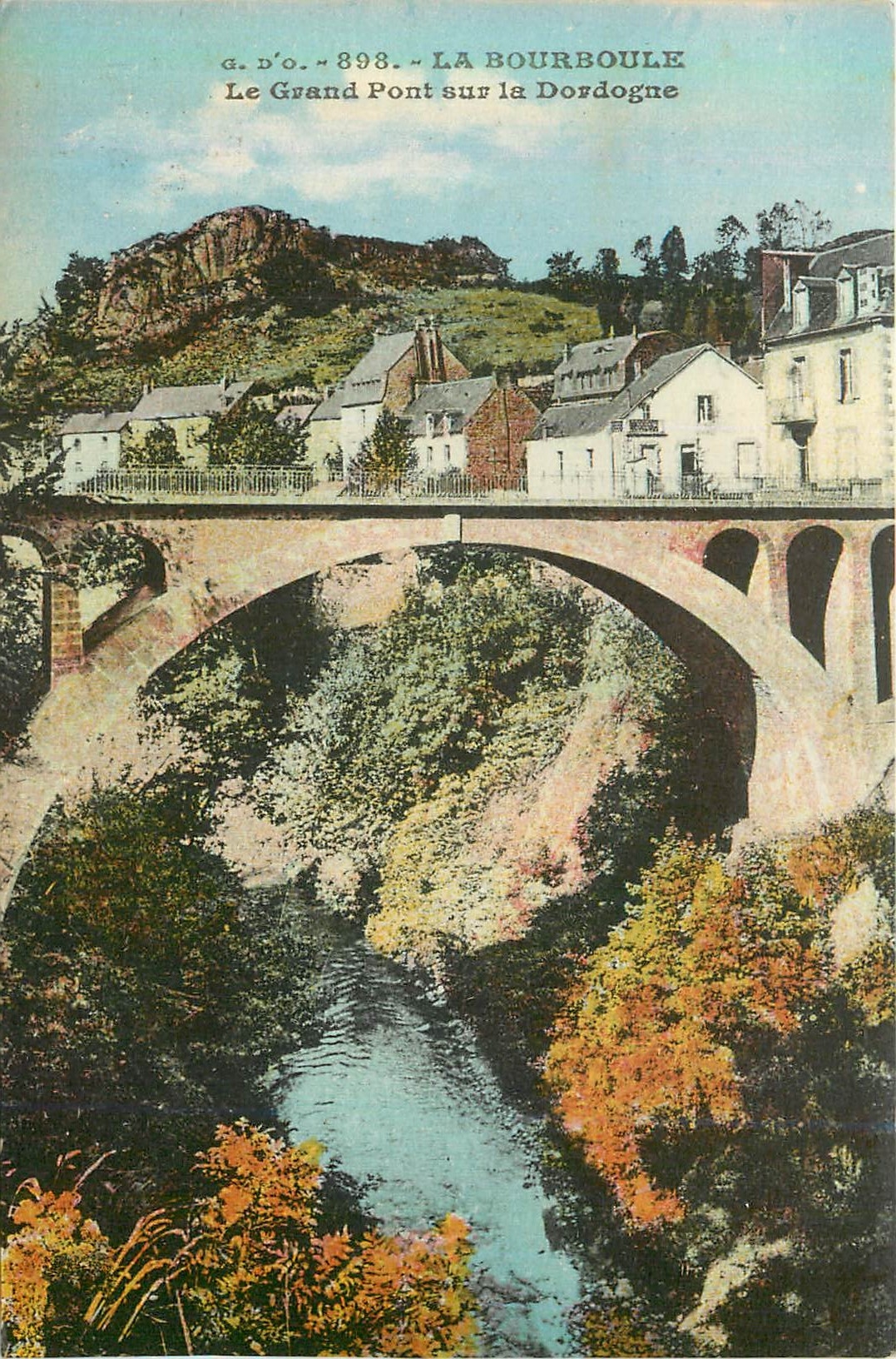CPA La Bourboule Le Grand Pont sur la Dordogne