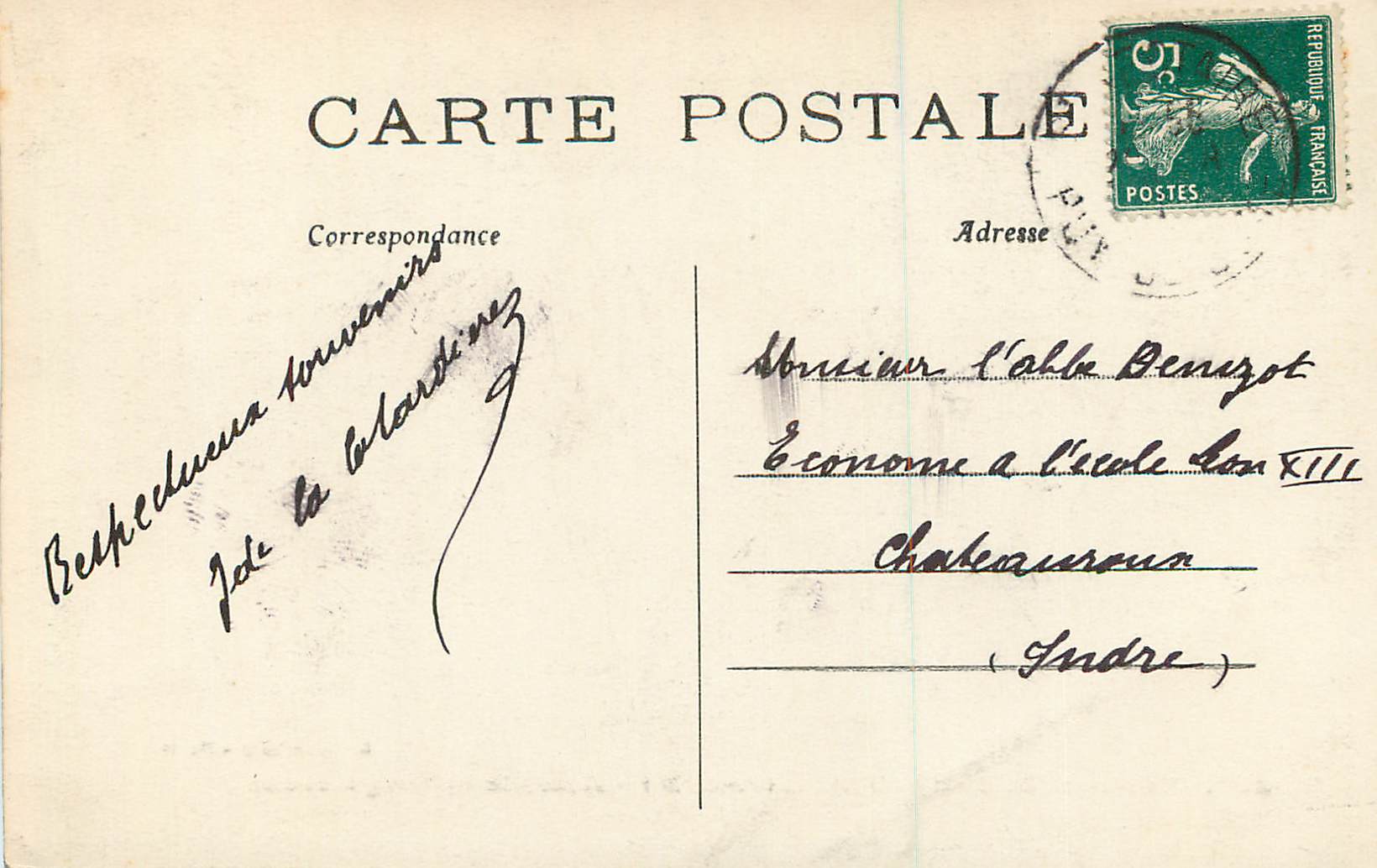 CPA Environs de Saint Nectaire (P de D) Cascade de Longueroche — Rückseite