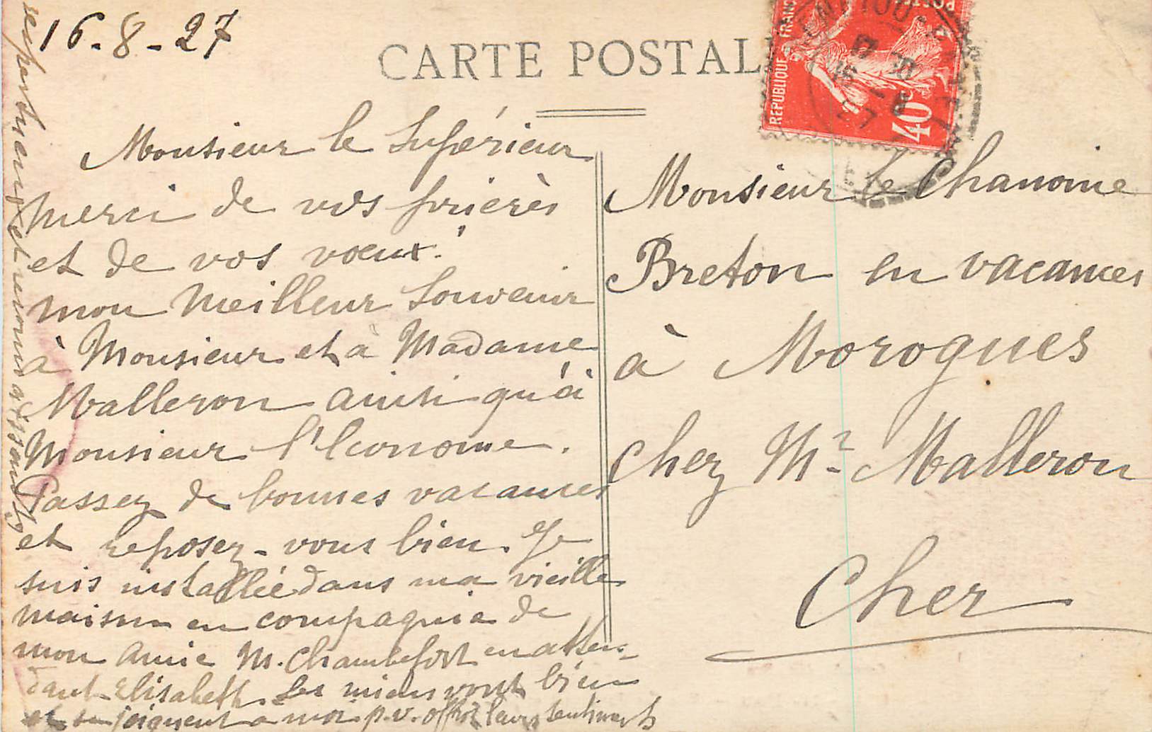 CPA Pau Vue sur Jurancon et le Boulevard des Pyrenees — Verso