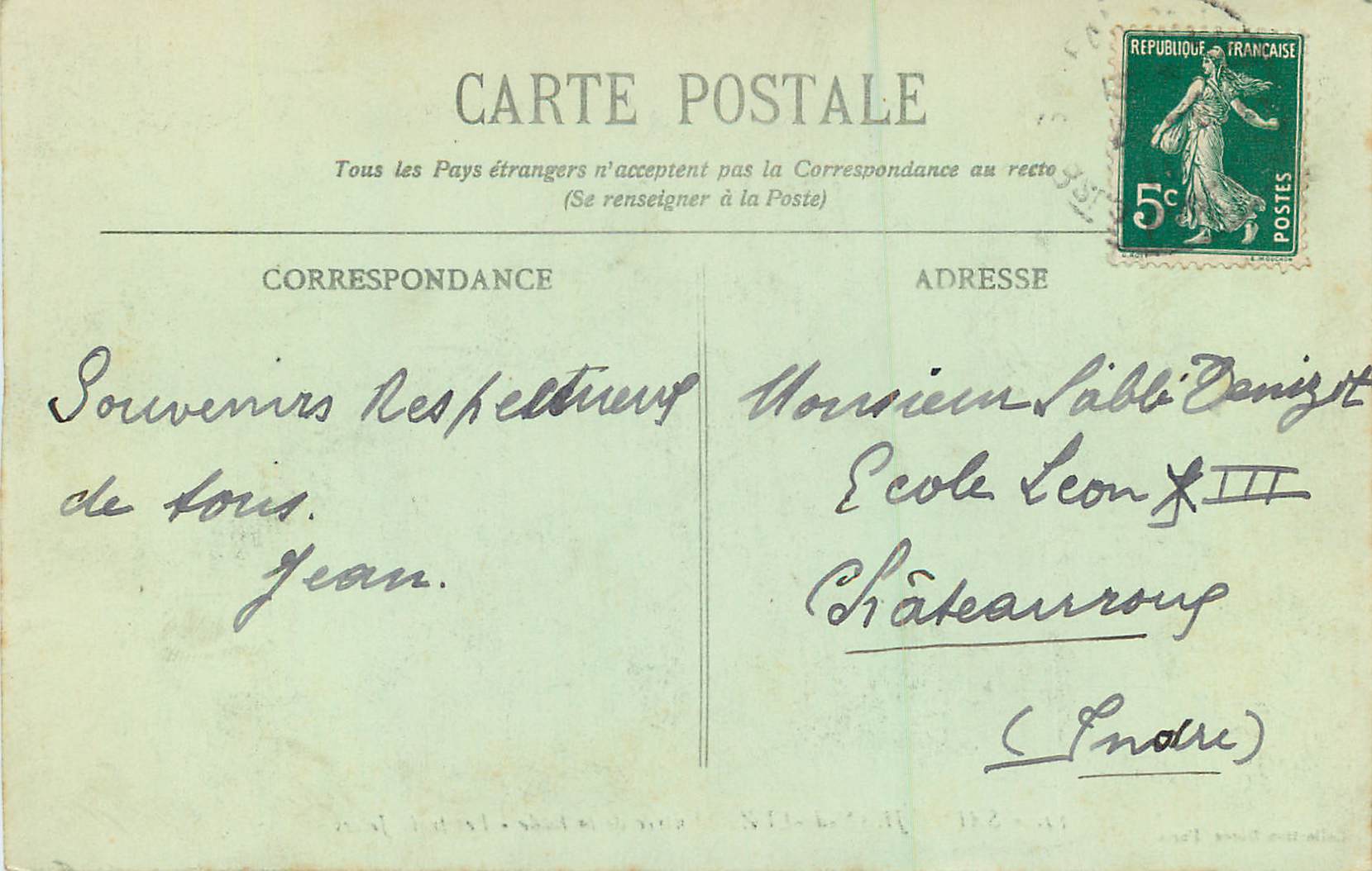CPA Saint Jean de Luz Entree de la Rade Les Trois Jetees — Verso