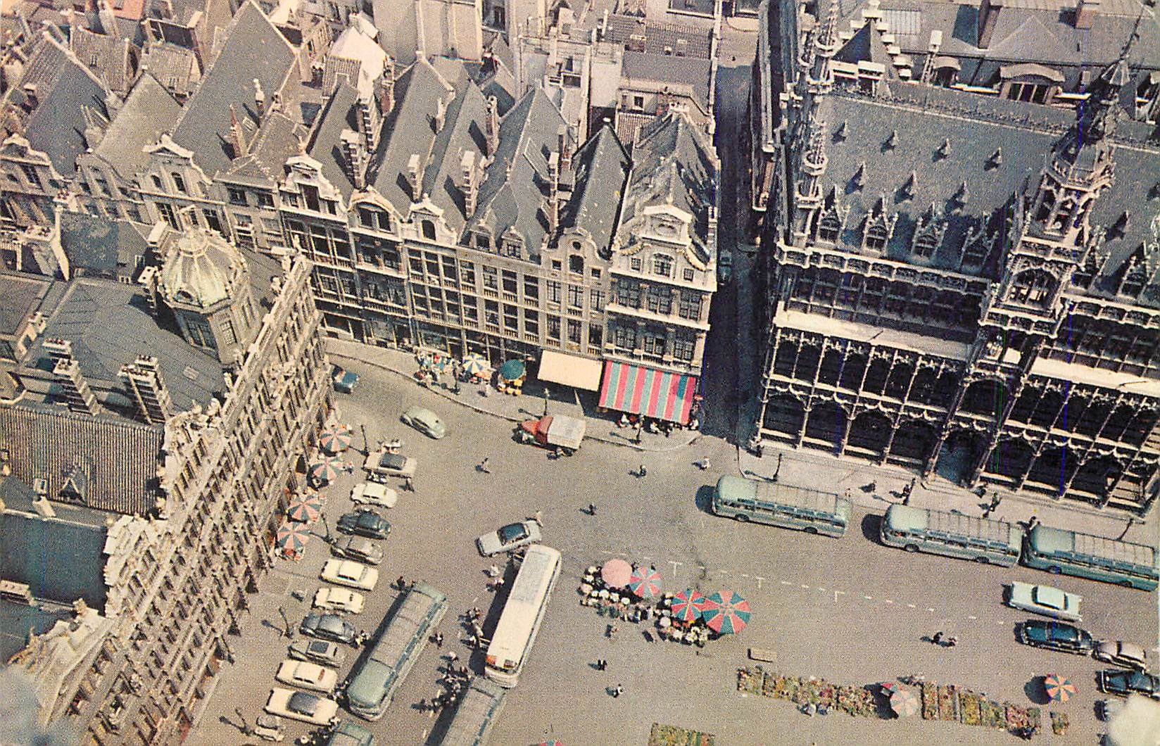 CPM Bruxelles Grand'Place Vue Aerienne
