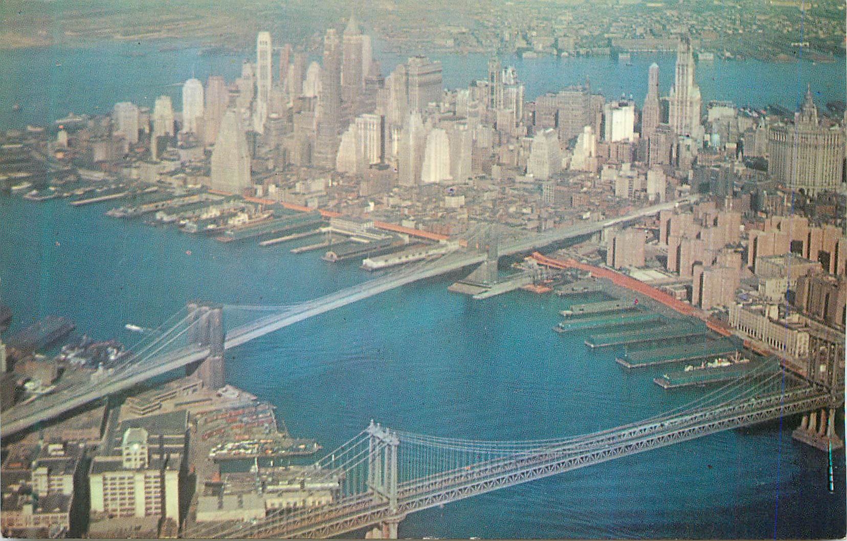 CPM New York Brooklyn Bridge and Manhattan Bridge