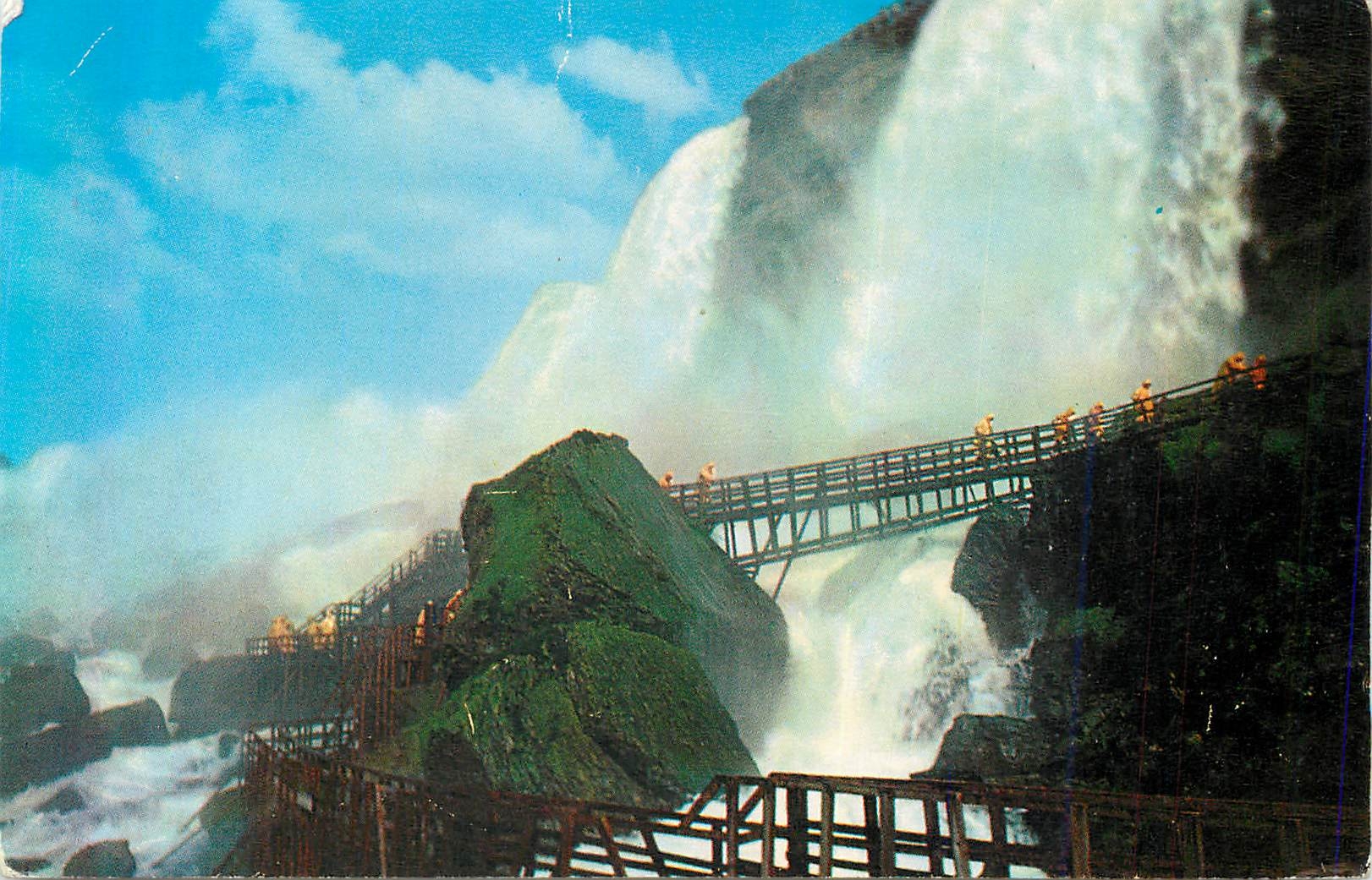 CPM View from Cave of the Winds Walk The Thundering American Falls