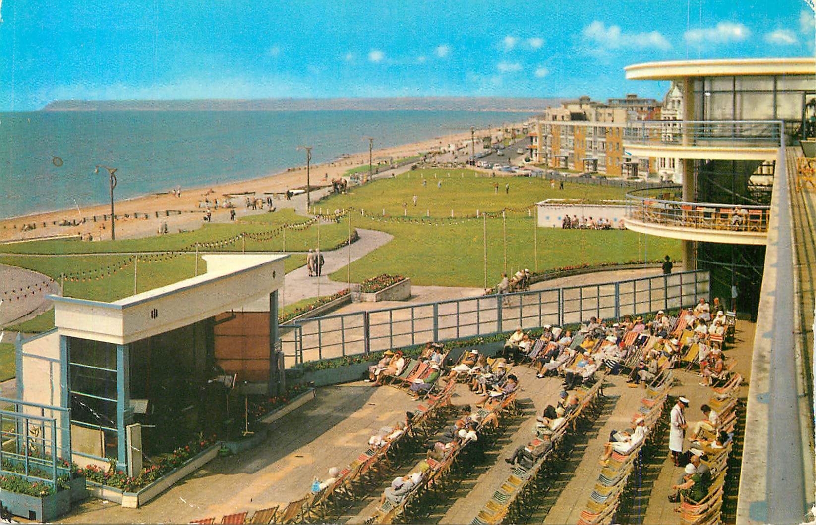 CPM Bexhill on Sea West Lawn from de la Warr Pavillon