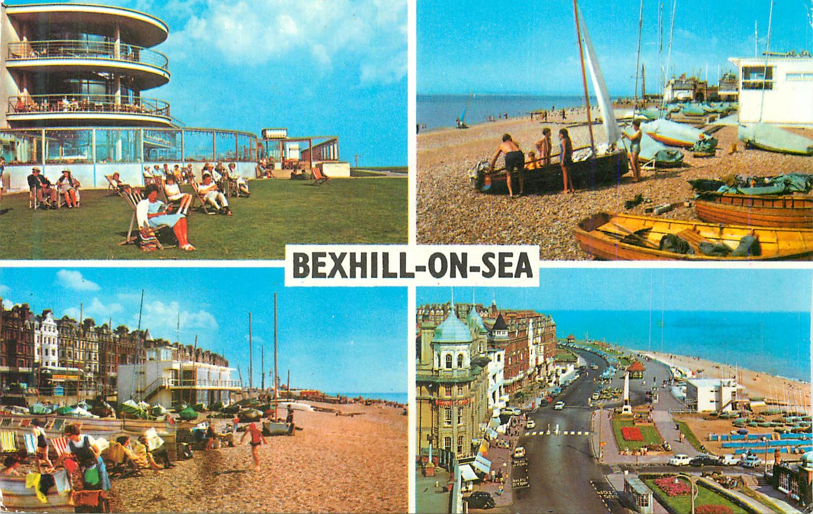 CPM Bexhill on Sea De la Warr Pavillon The Beach East Parade