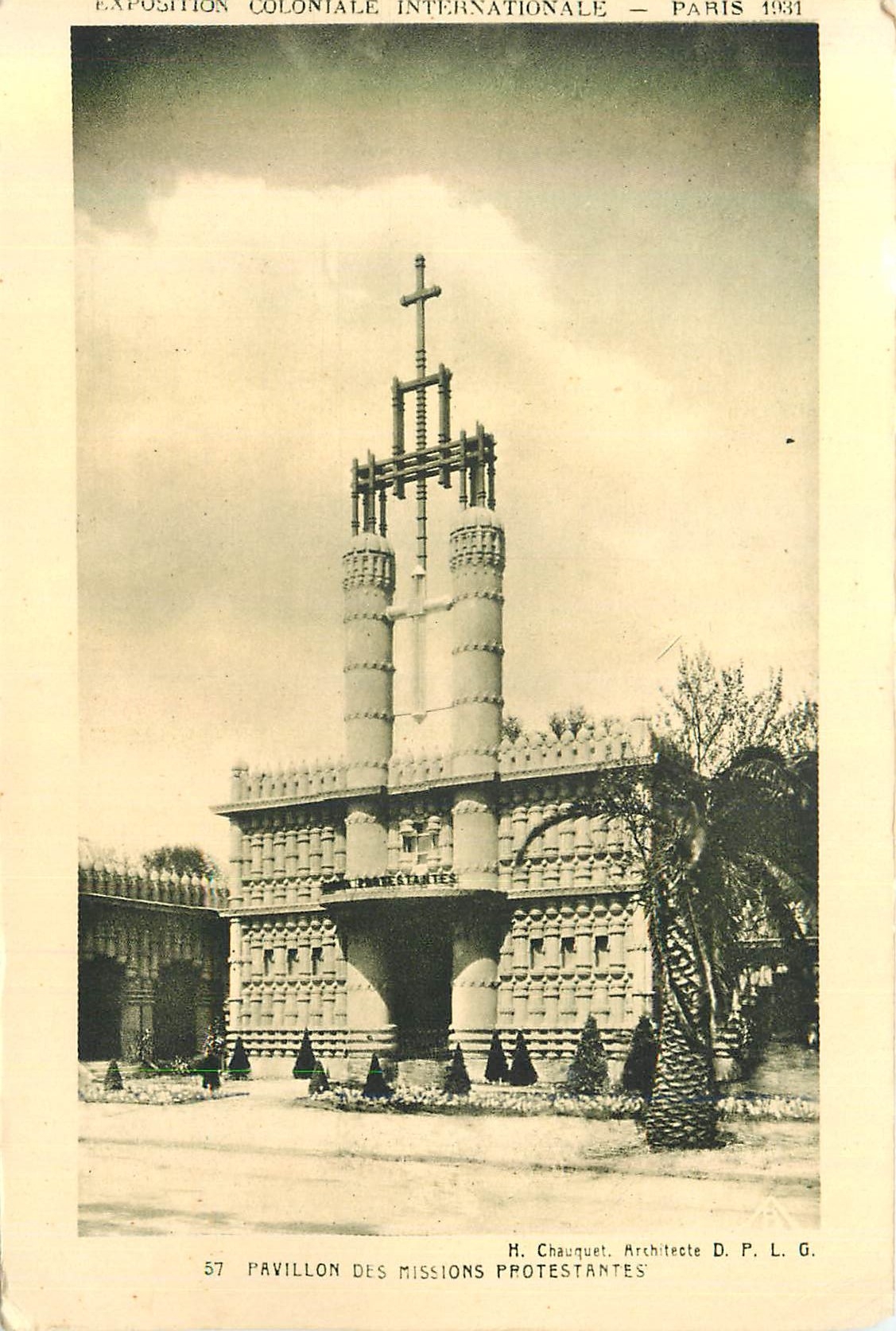 CPA Paris Exposition Coloniale Internationale  1931 Pavillon des Missions Protestantes