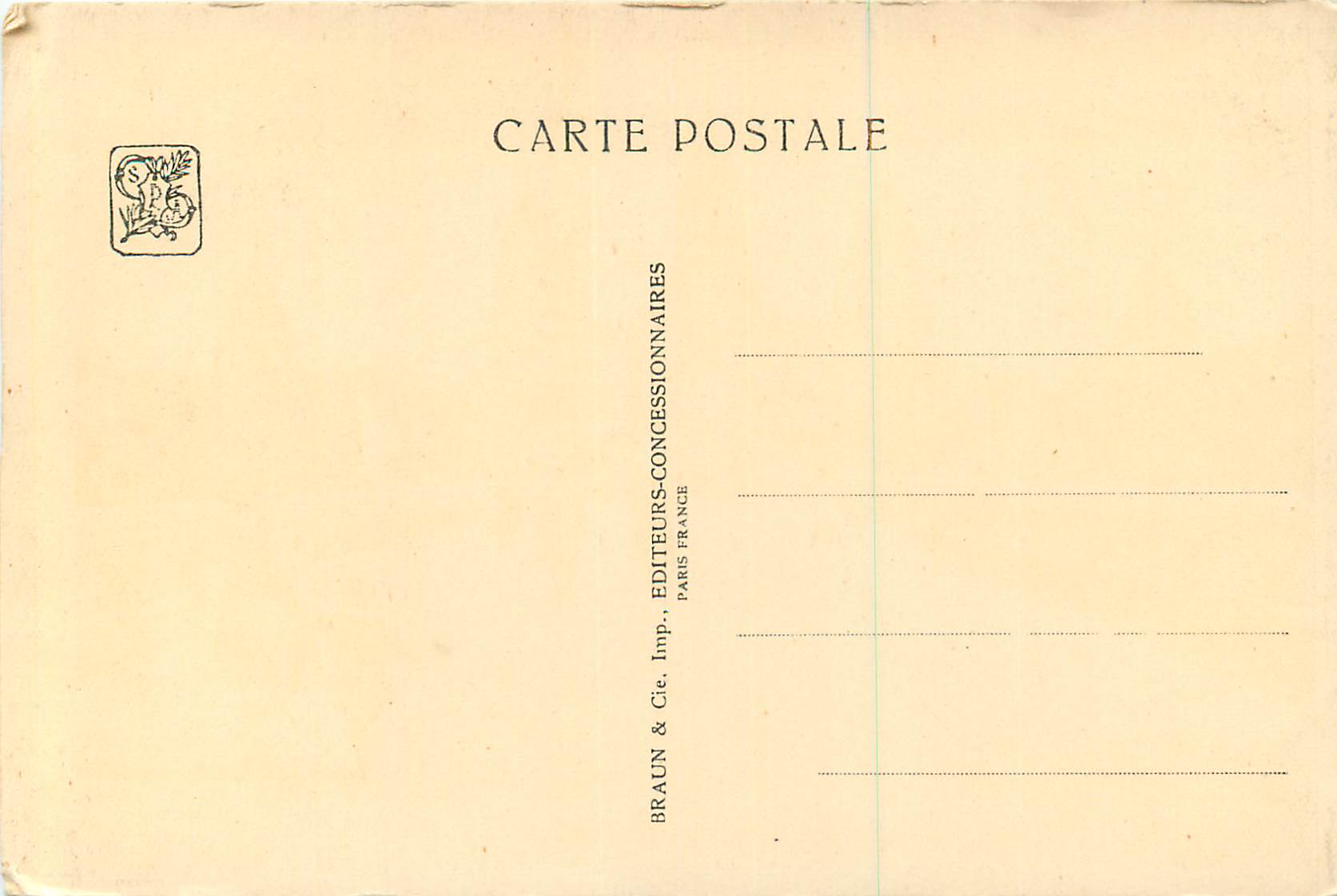 CPA Paris Exposition Coloniale Internationale  1931 Pavillon des Missions Protestantes — Rückseite