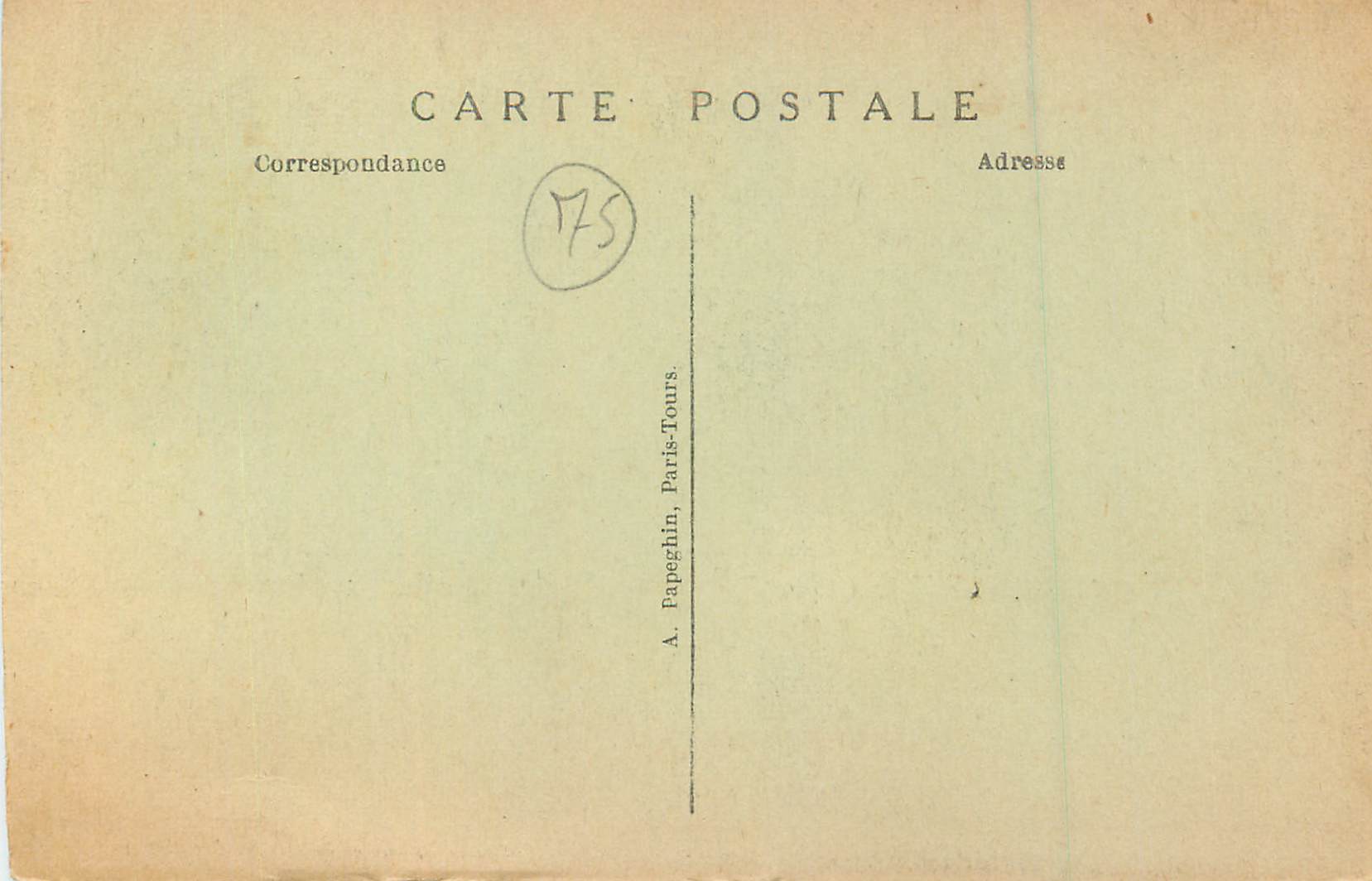 CPA Paris Exposition Internationale des Arts Decoratifs  1925 Pavillon National de Belgique (Horta Architecte) — Rückseite