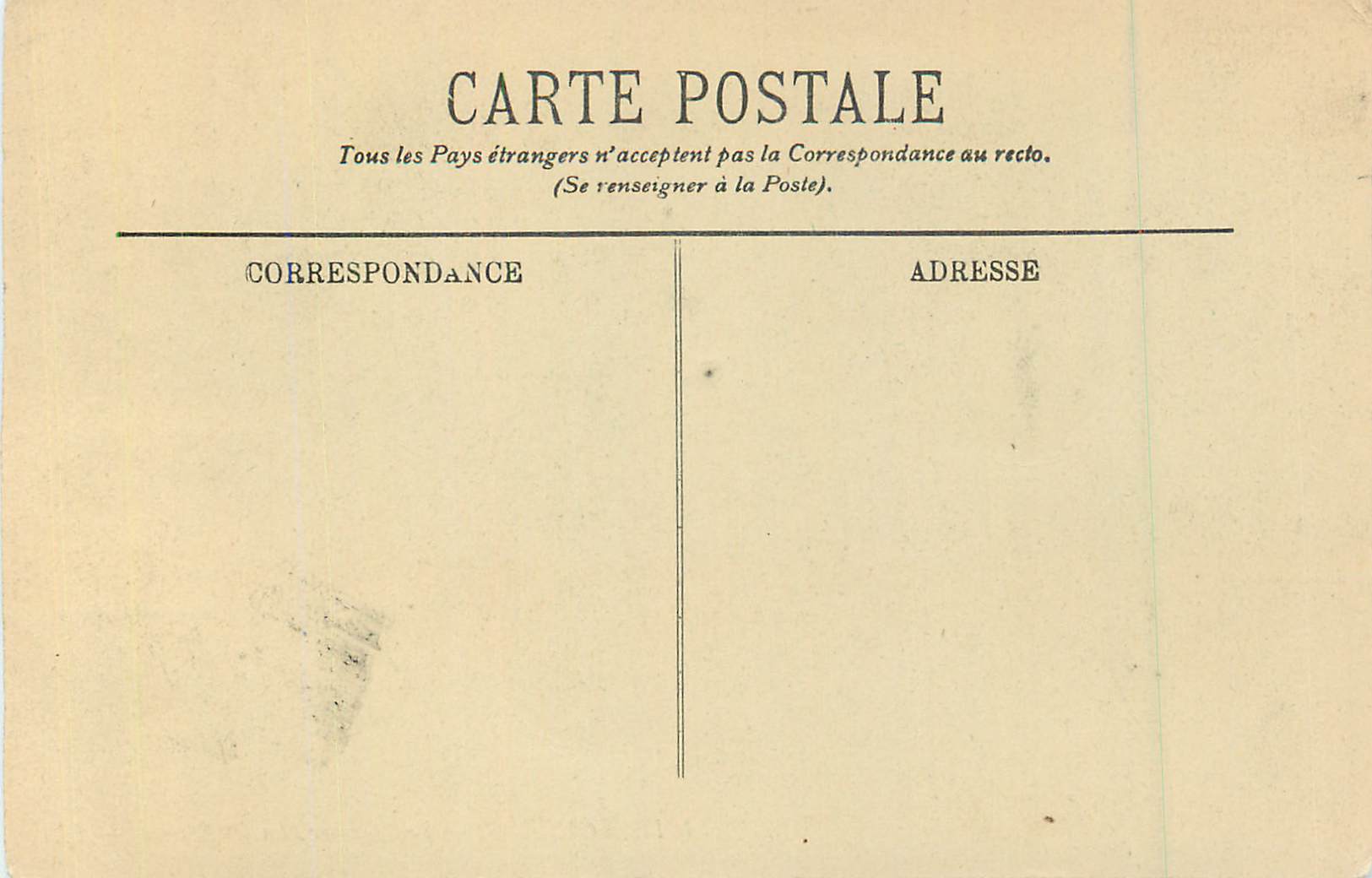 CPA Lourdes Le Calvaire (La Ire Station) — Verso