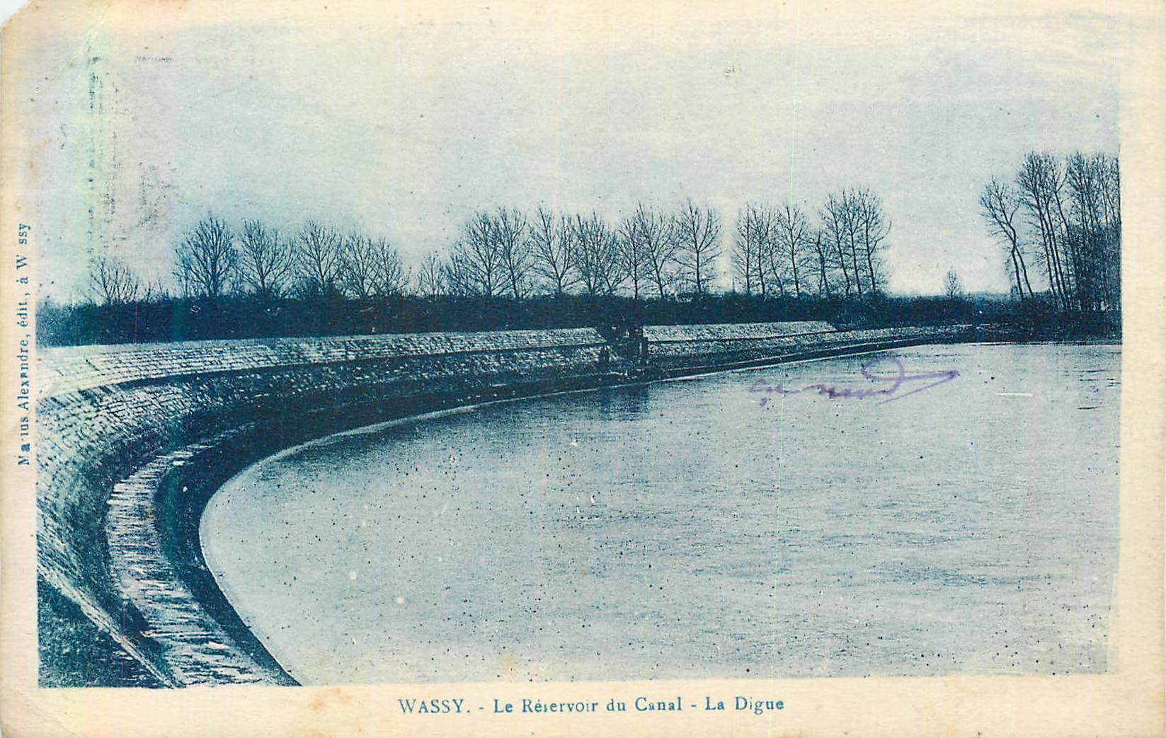 CPA Wassy Le Reservoir du Canal La Digue