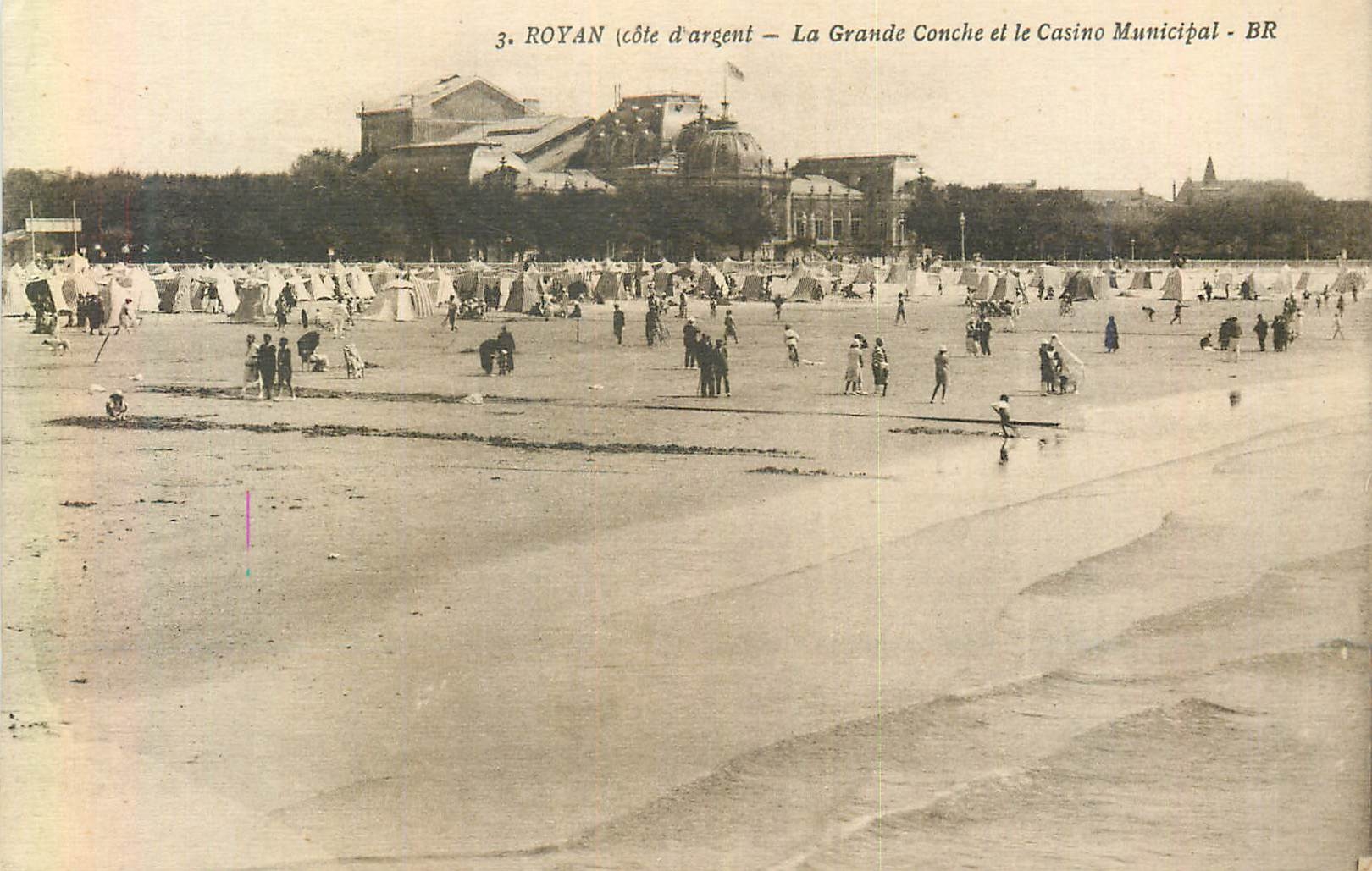 Royan (côte d'argent) — La Grande Conche et le Casino Municipal — BR