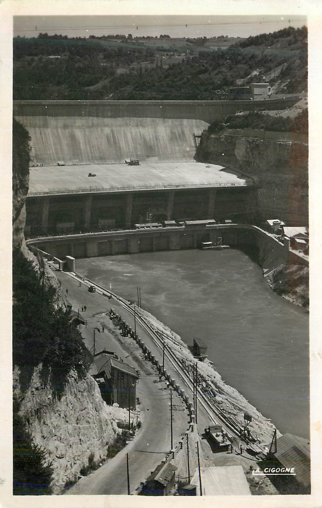 CPM Genissiat (Ain) Vue D'Ensemble du Barrage
