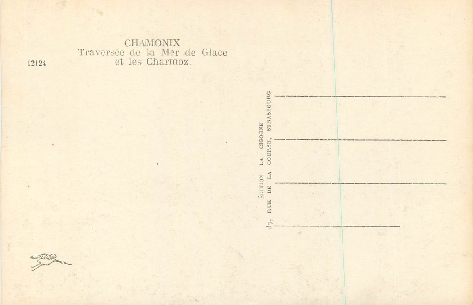 CPM Chamonix Traversee de la Mer de Glace et les Charmoz Alpinisme — Verso