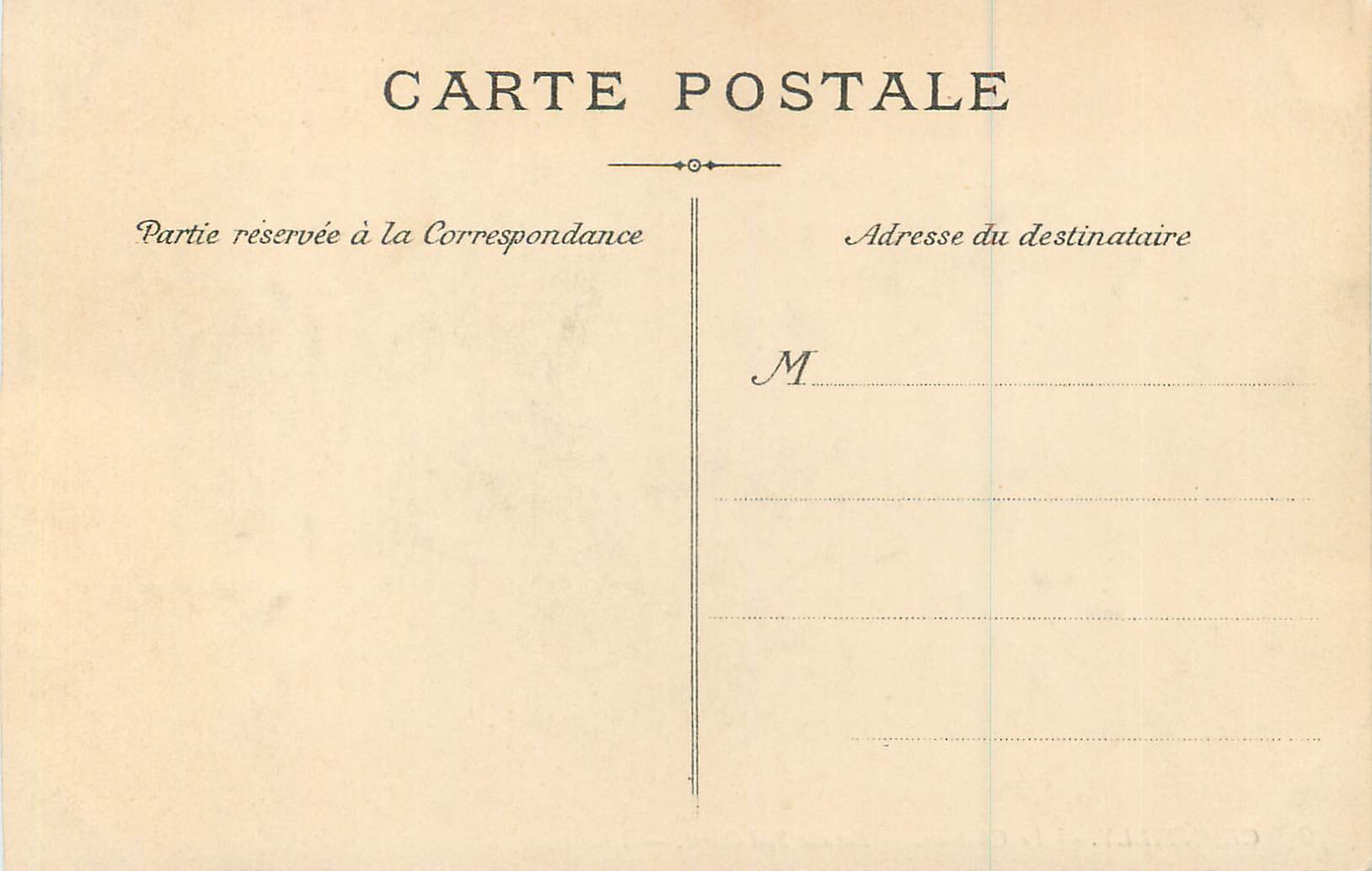 CPA Chantilly Le Chateau Facade Sud Ouest — Verso