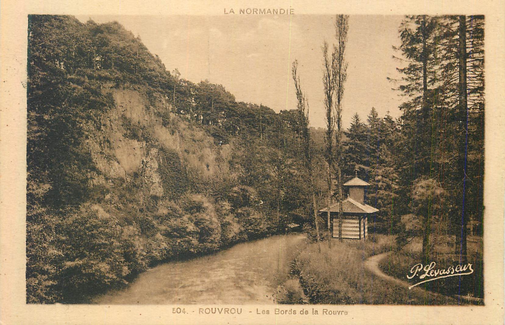 CPA Rouvrou La Normande Les Bords de la Rouvre