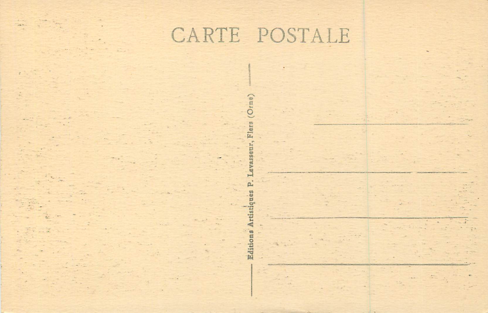 CPA Vallee du Noireau La Suisse Normande Route de Conde a Pont d'Ouilly — Rückseite