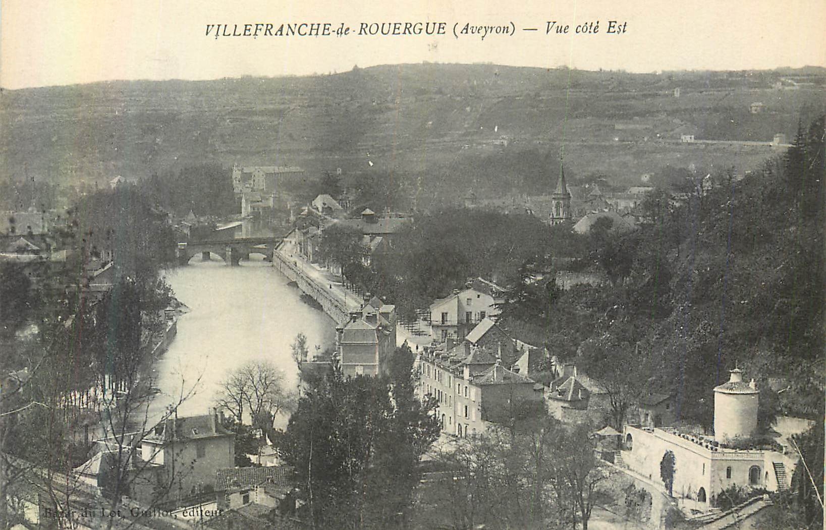 CPA Villefranche de Rouergue (Aveyron) Vue Cote Est