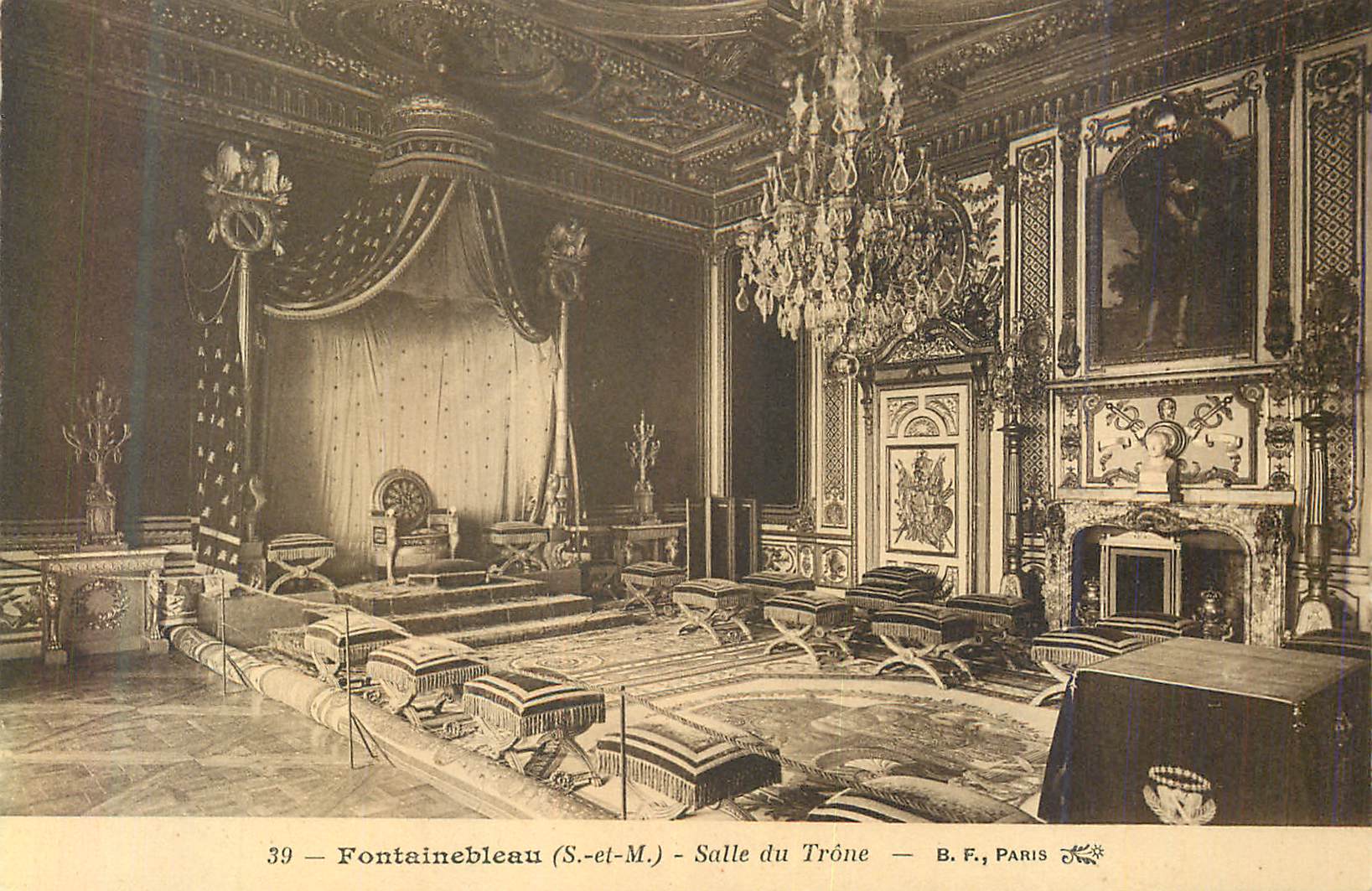 Fontainebleau (S.-et-M.) - Salle du Trône — B.F., PARIS
