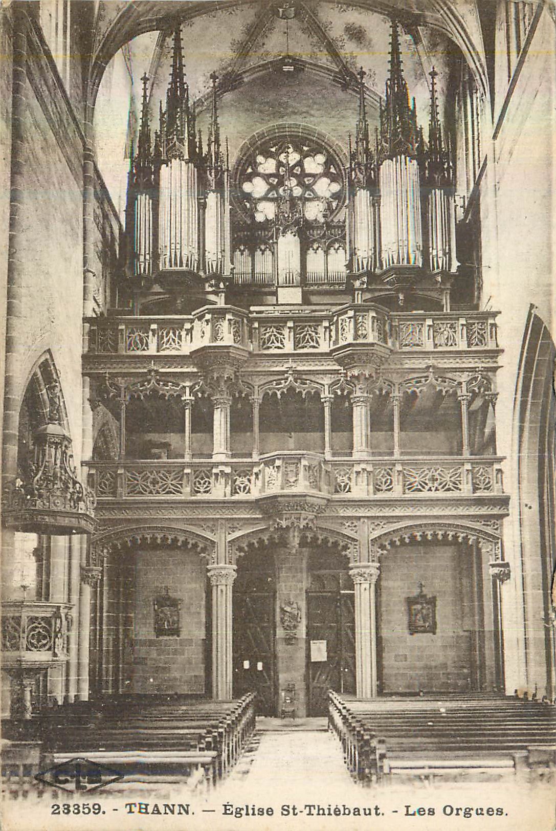 CPA Thann Eglise St Thiebaut Les Orgues Orgue