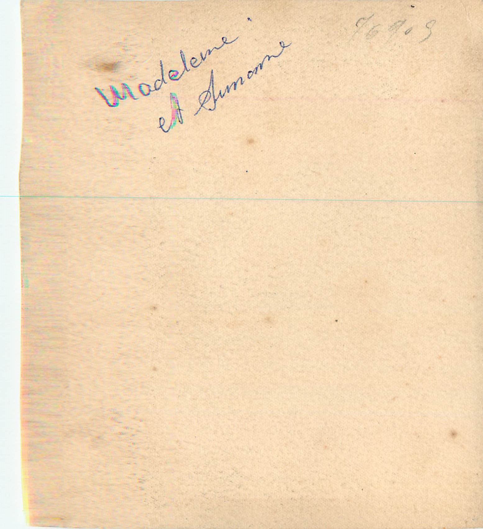 Photo Enfants — Rückseite