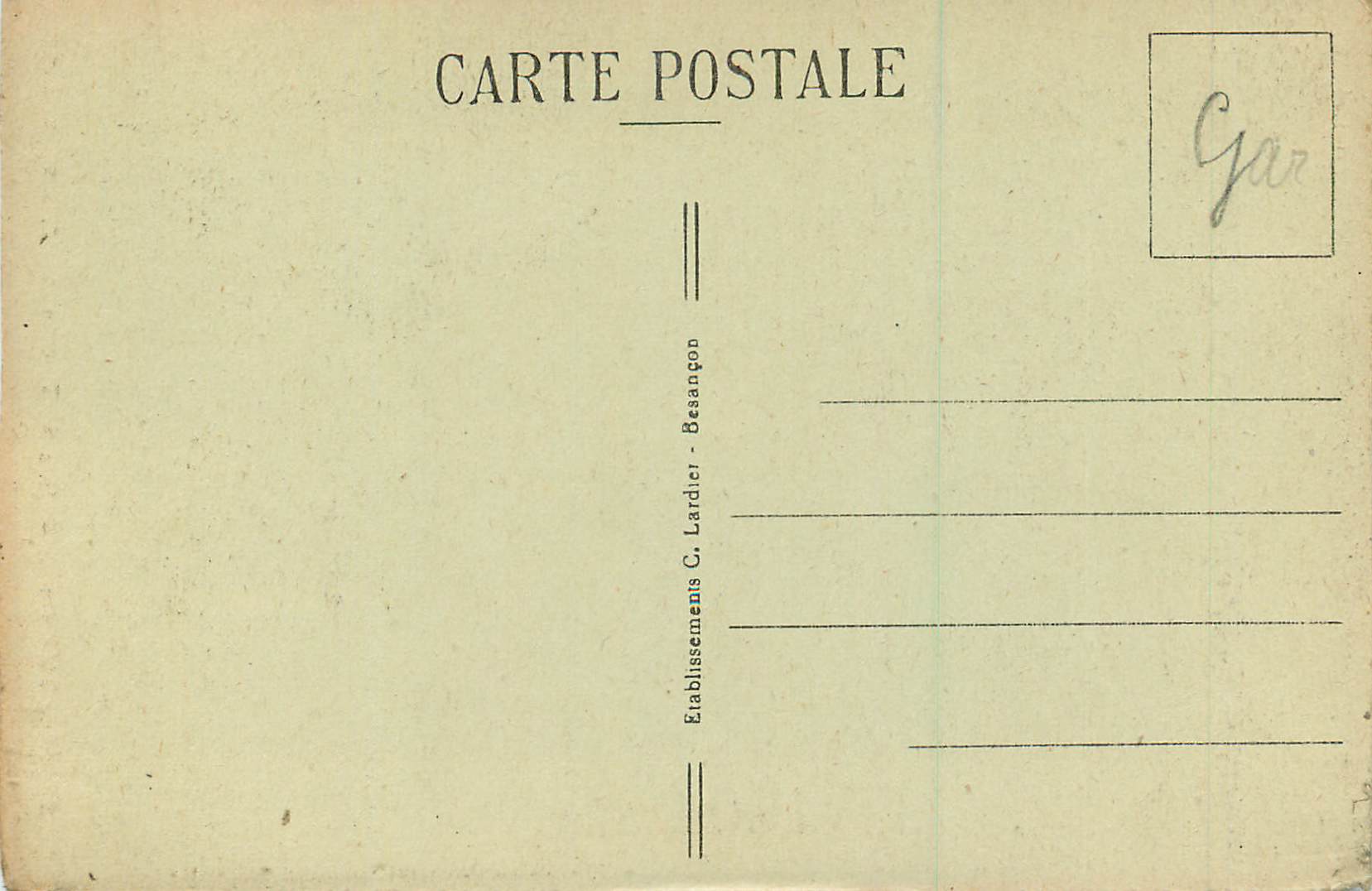 CPA Thann Eglise St Thiebaut Les Stalles — Rückseite