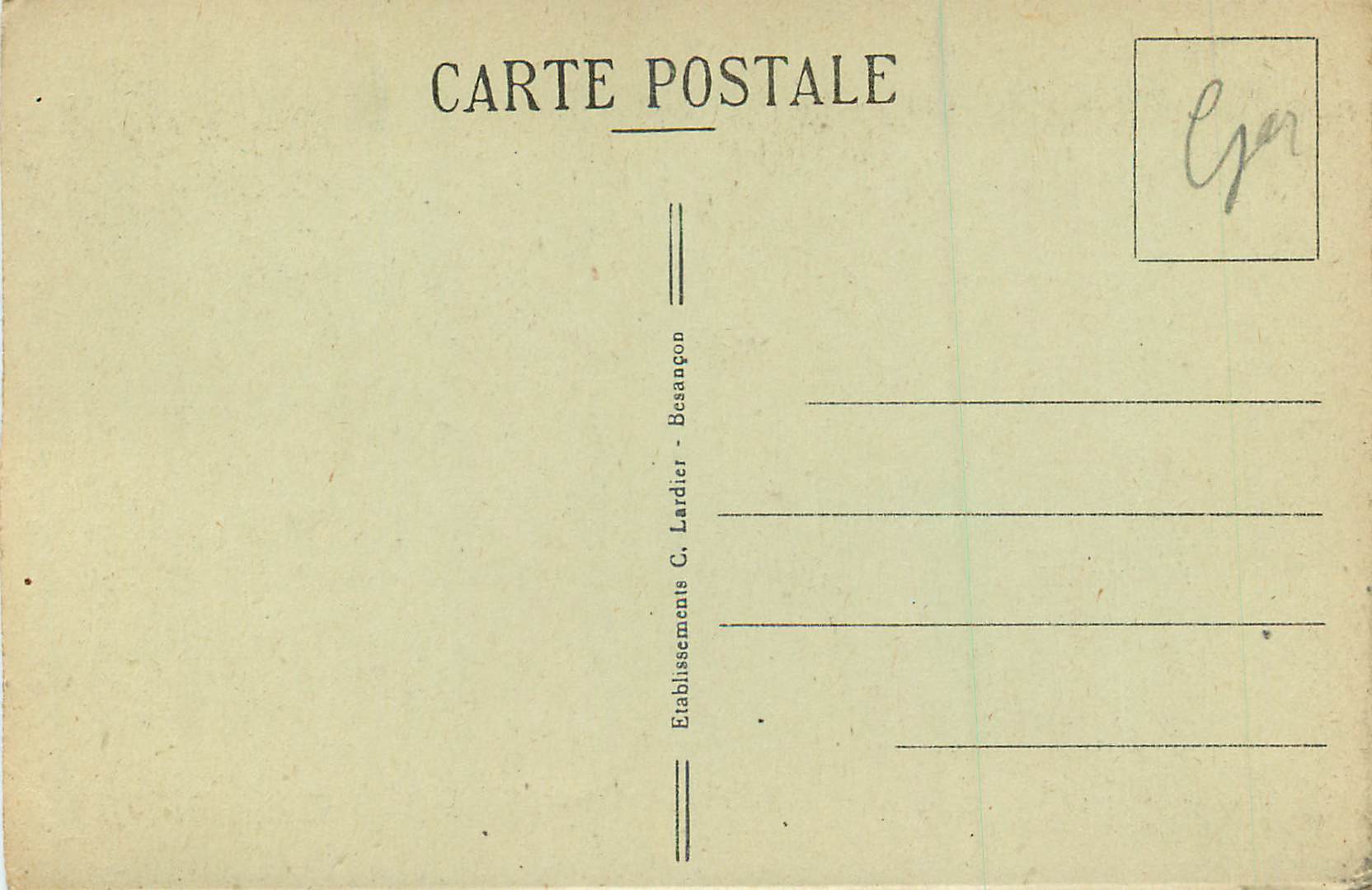 CPA Thann Eglise St Thiebaut Les Stalles — Rückseite