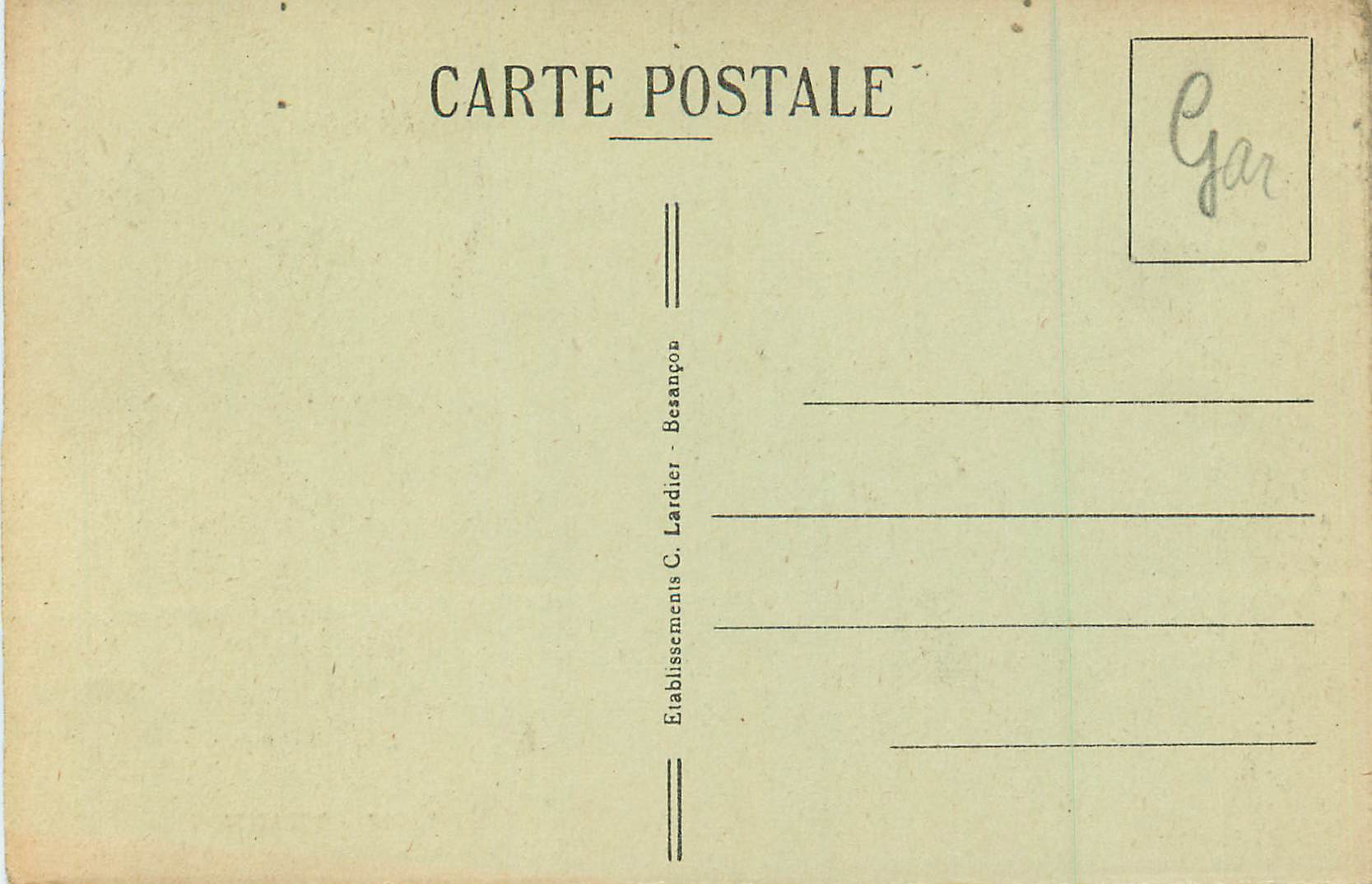 CPA Thann Eglise St Thiebaut Les Stalles — Rückseite
