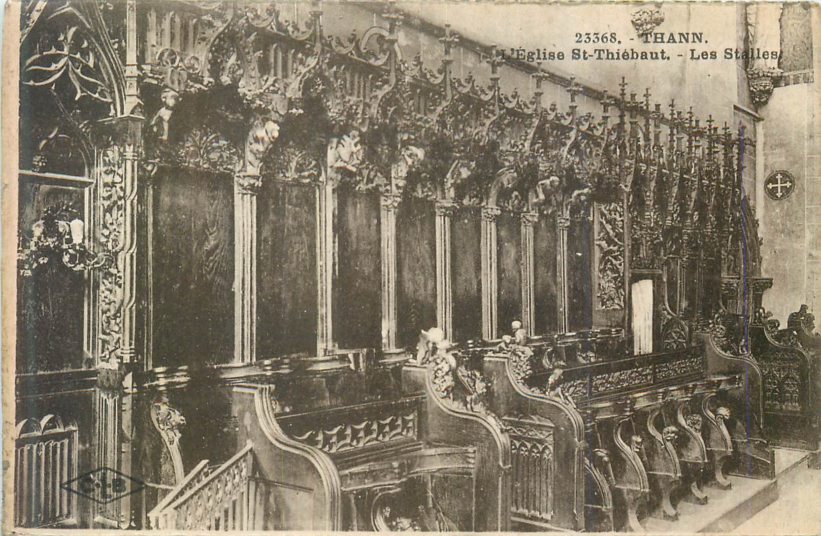 CPA Thann Eglise St Thiebaut Les Stalles