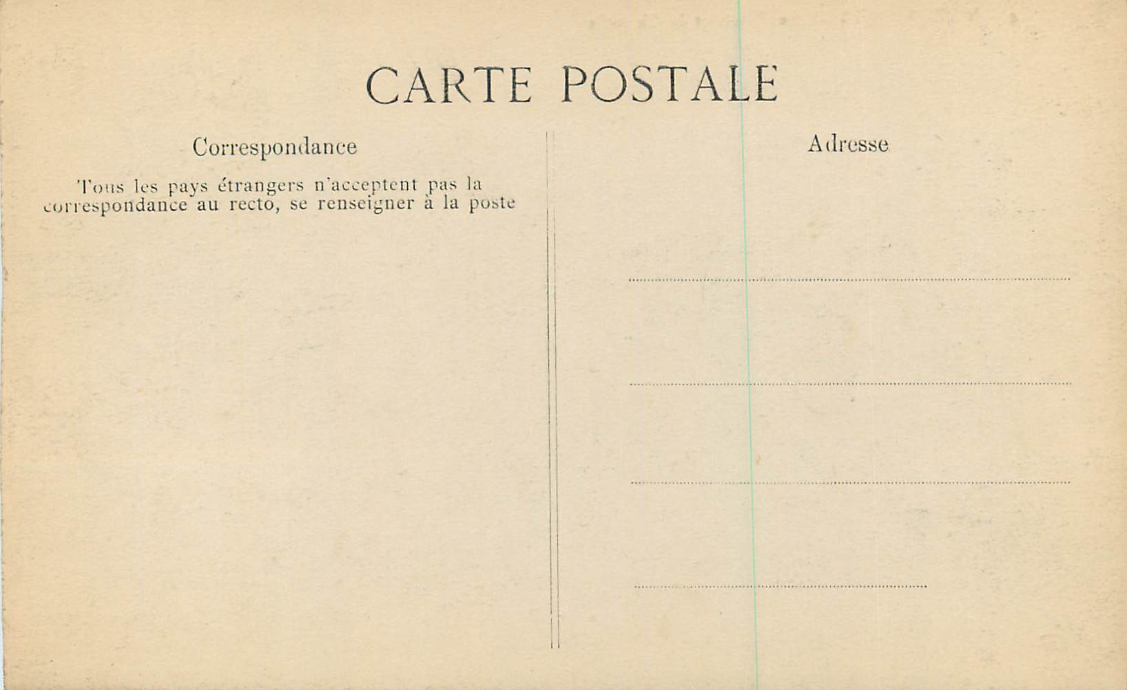 CPA Versailles Le Palais et la Chapelle — Verso