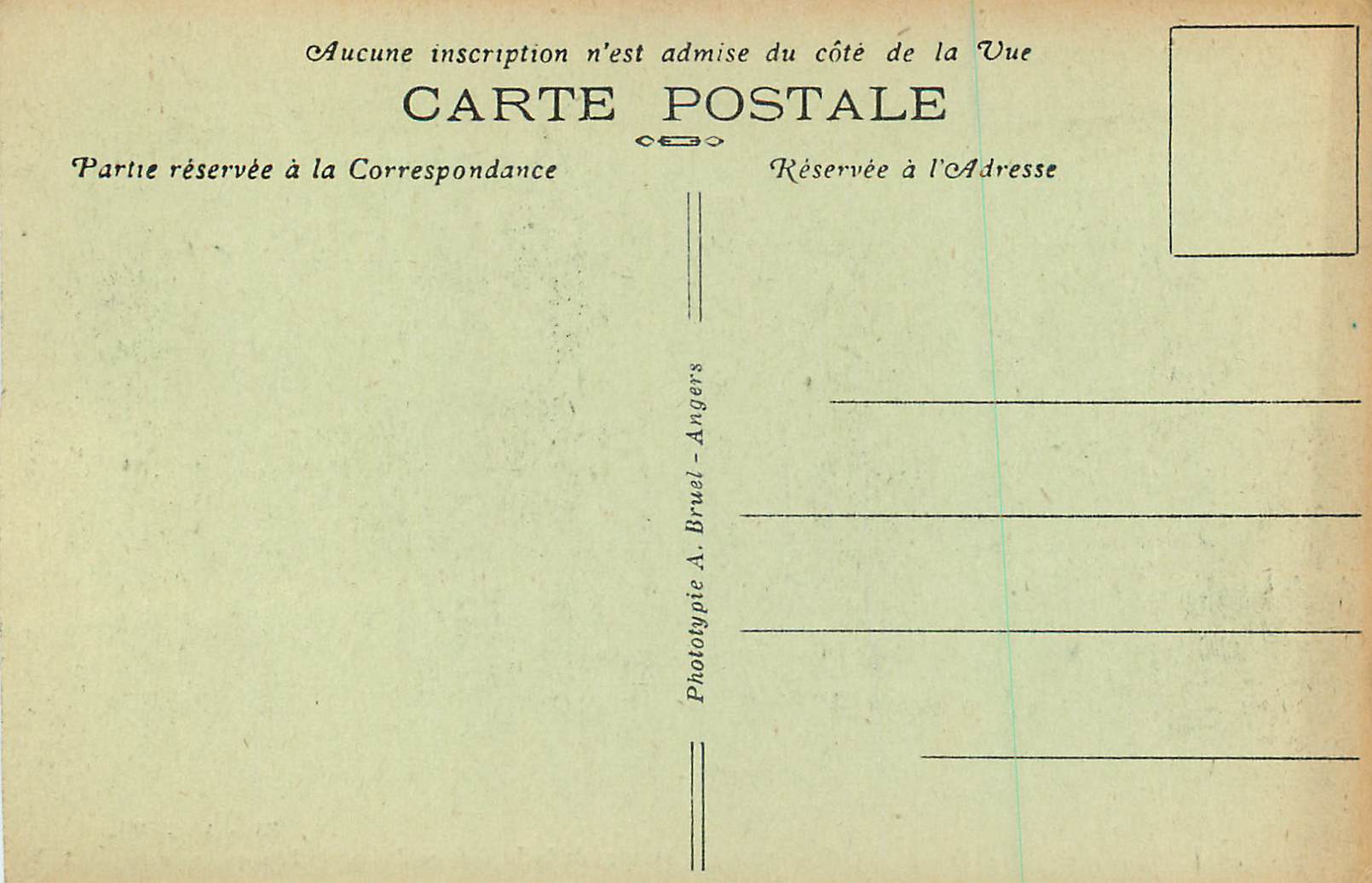 CPA Angers Arcades de la Prefecture datant de l'Epoque Romaine — Rückseite