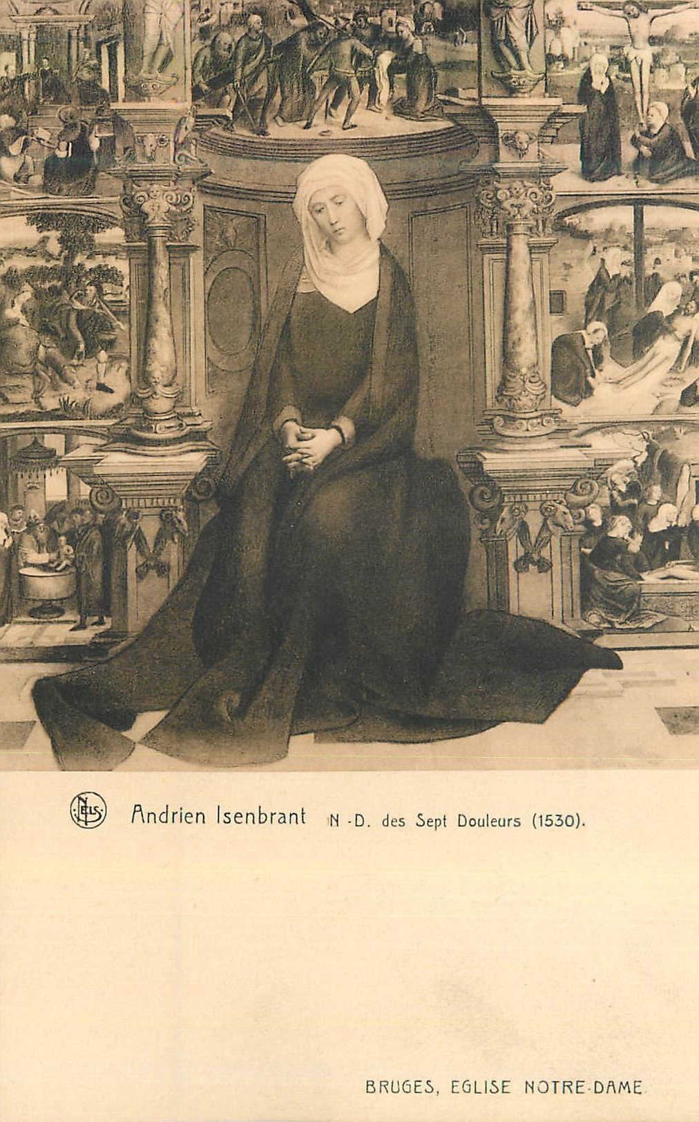 CPA Bruges Eglise Notre Dame Andrien Isenbrant N D des Sept Douleurs (1530)