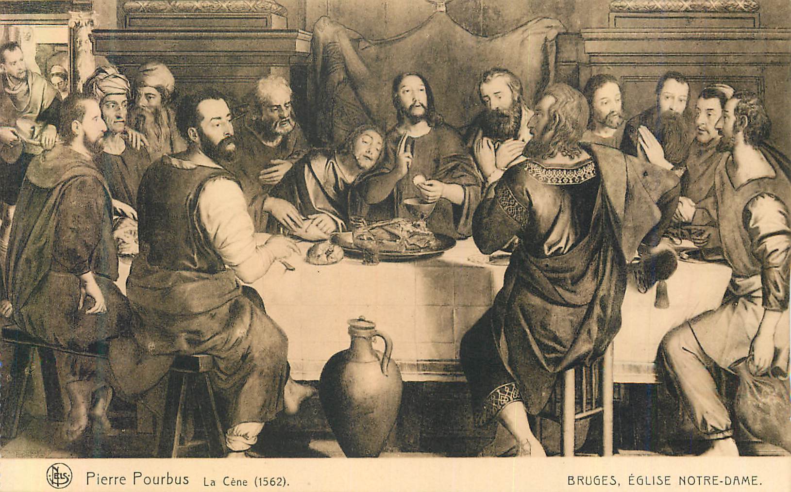 CPA Bruges Eglise Notre Dame Pierre Pourbus La Cene (1562)
