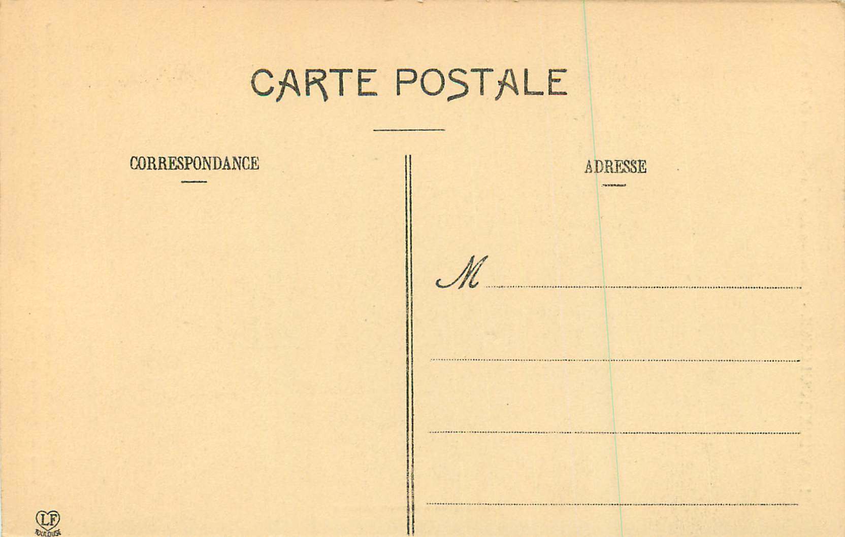 CPA Le Vieux Toulouse Collection des Toulousains de Toulouse — Rückseite