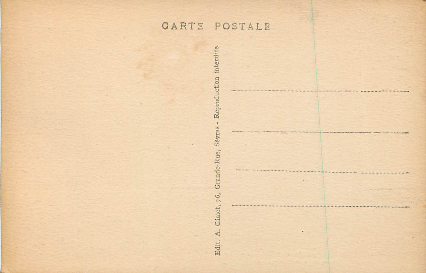 CPA Sevres Ecole Normale Superieure La Cour d'Honneur et Le Pavillon Lulli — Rückseite