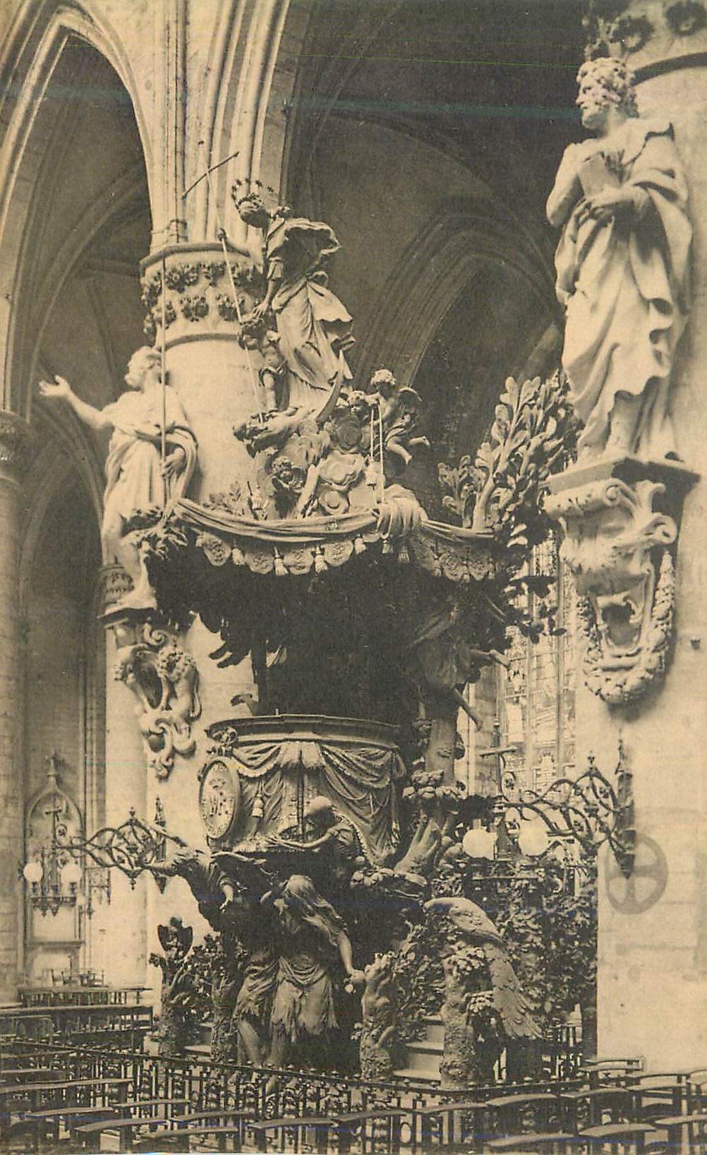 CPA Bruxelles Eglise Sainte Gudule Chaire de Verite