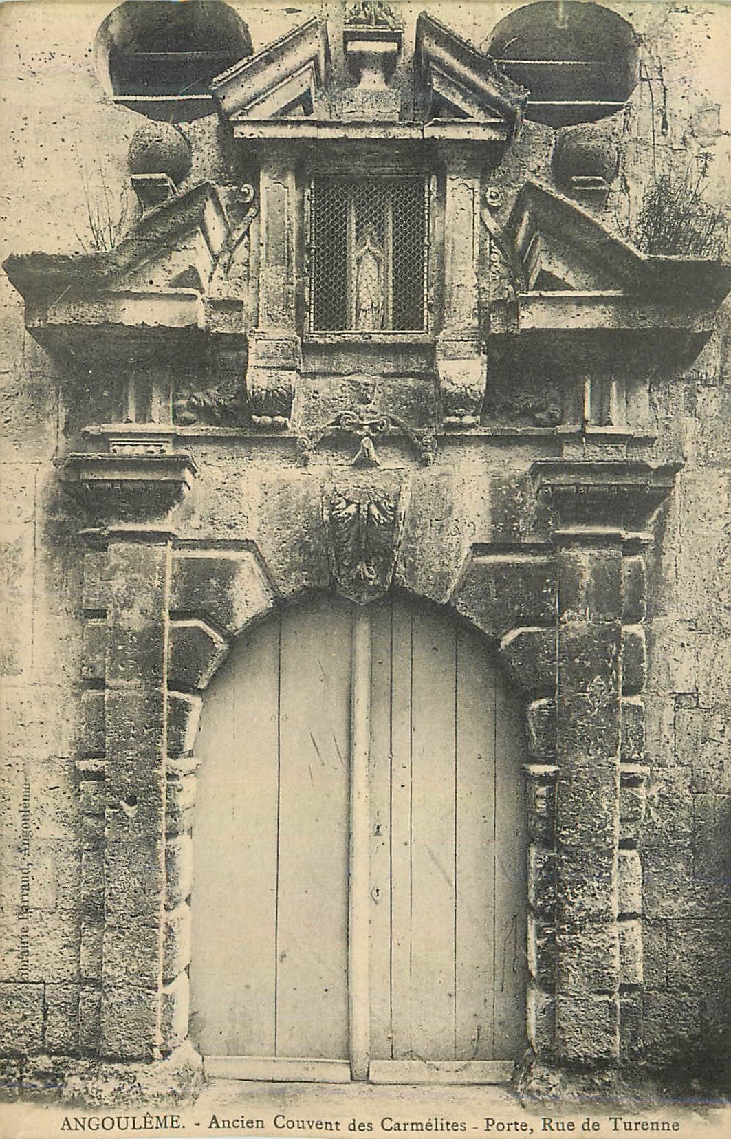 Angoulême - Ancien Couvent des Carmélites - Porte, Rue de Turenne
