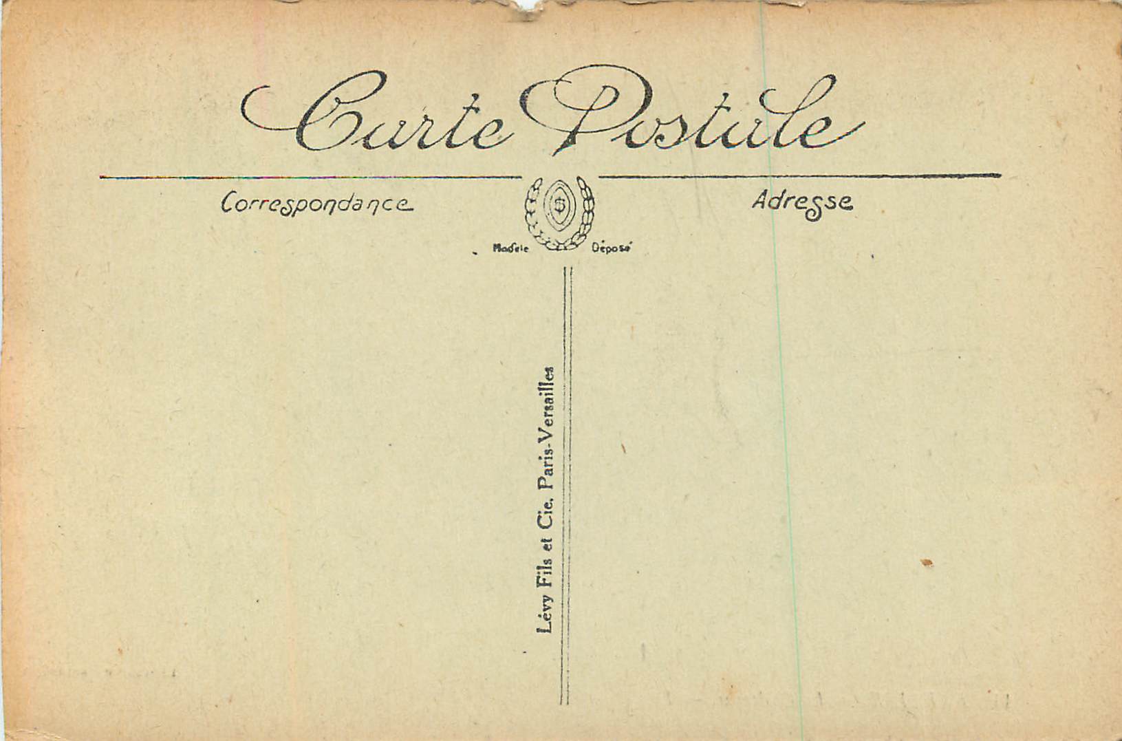 CPA Falaise Le Chateau — Rückseite