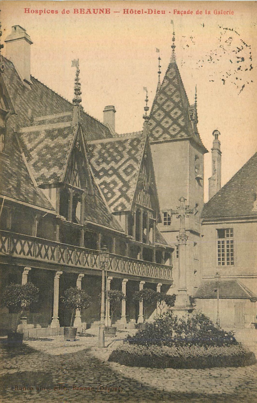 CPA Hospices de Beaune Hotel Dieu Facade de la Galerie