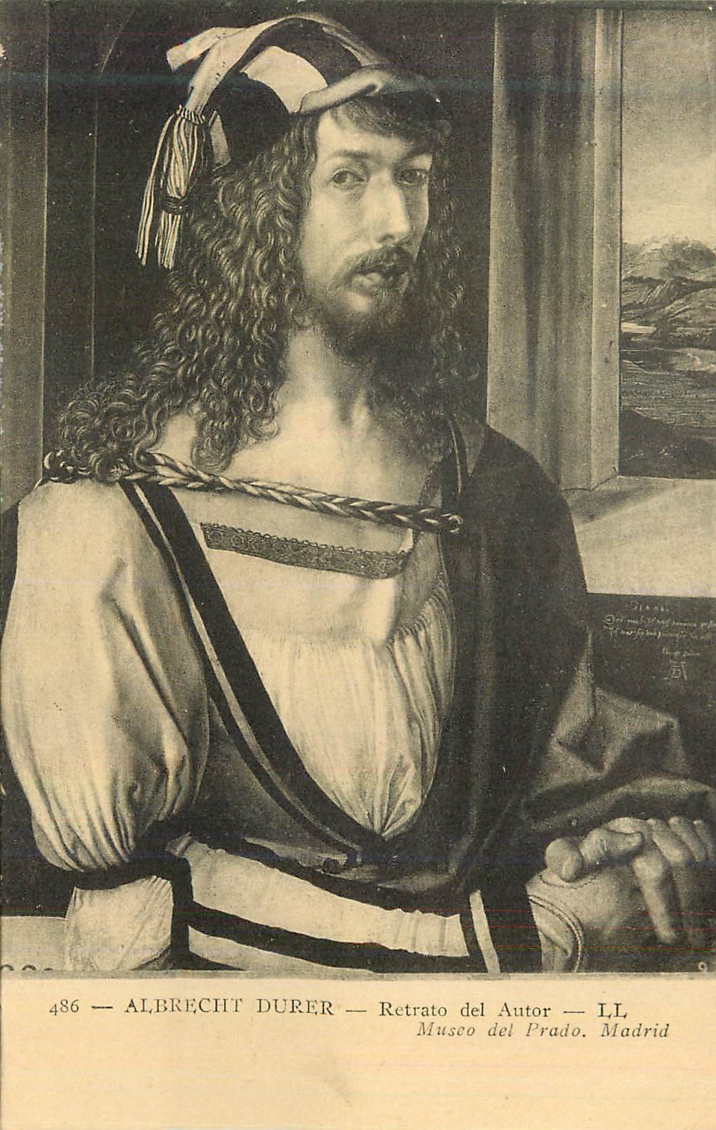 CPA Madrid Museo del Prado Albrecht Durer Retrato del Autor