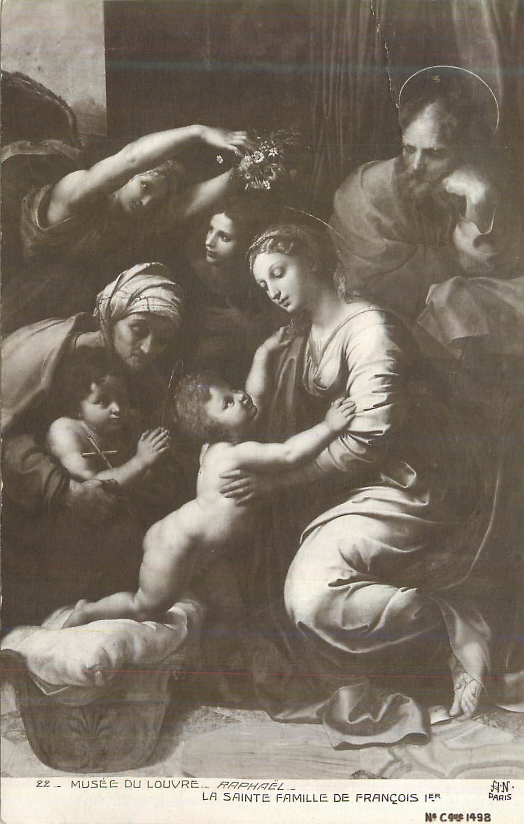 CPA Musee du Louvre Raphael La Sainte Famille de Francois Ier