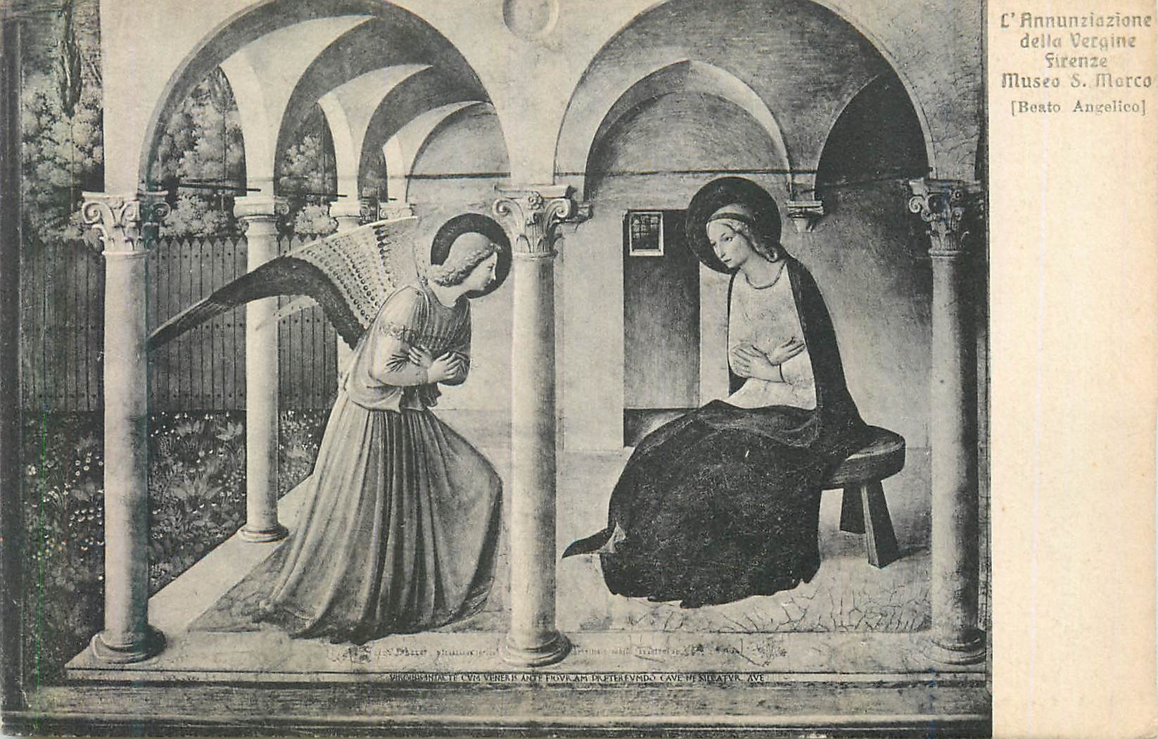 CPA Firenze Museo S Marco (Roato angelico) L'Annunziazione della Vergine