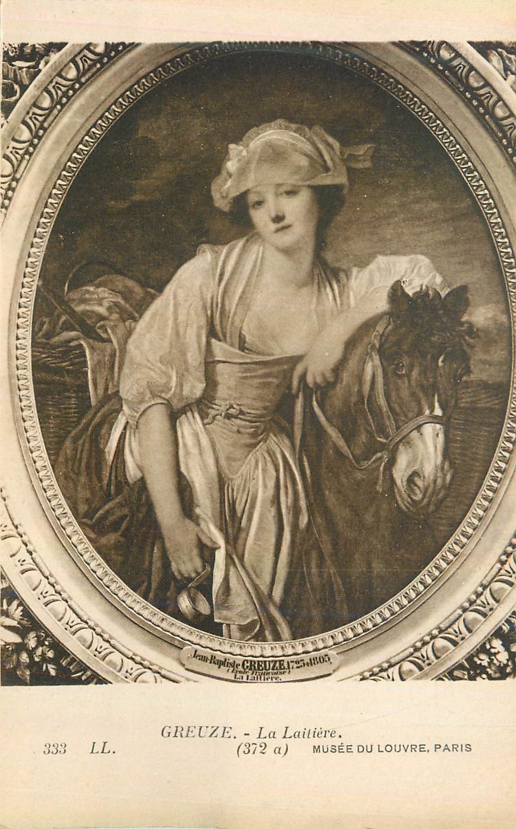 CPA Musee du Louvre Paris Greuze La Laitiere