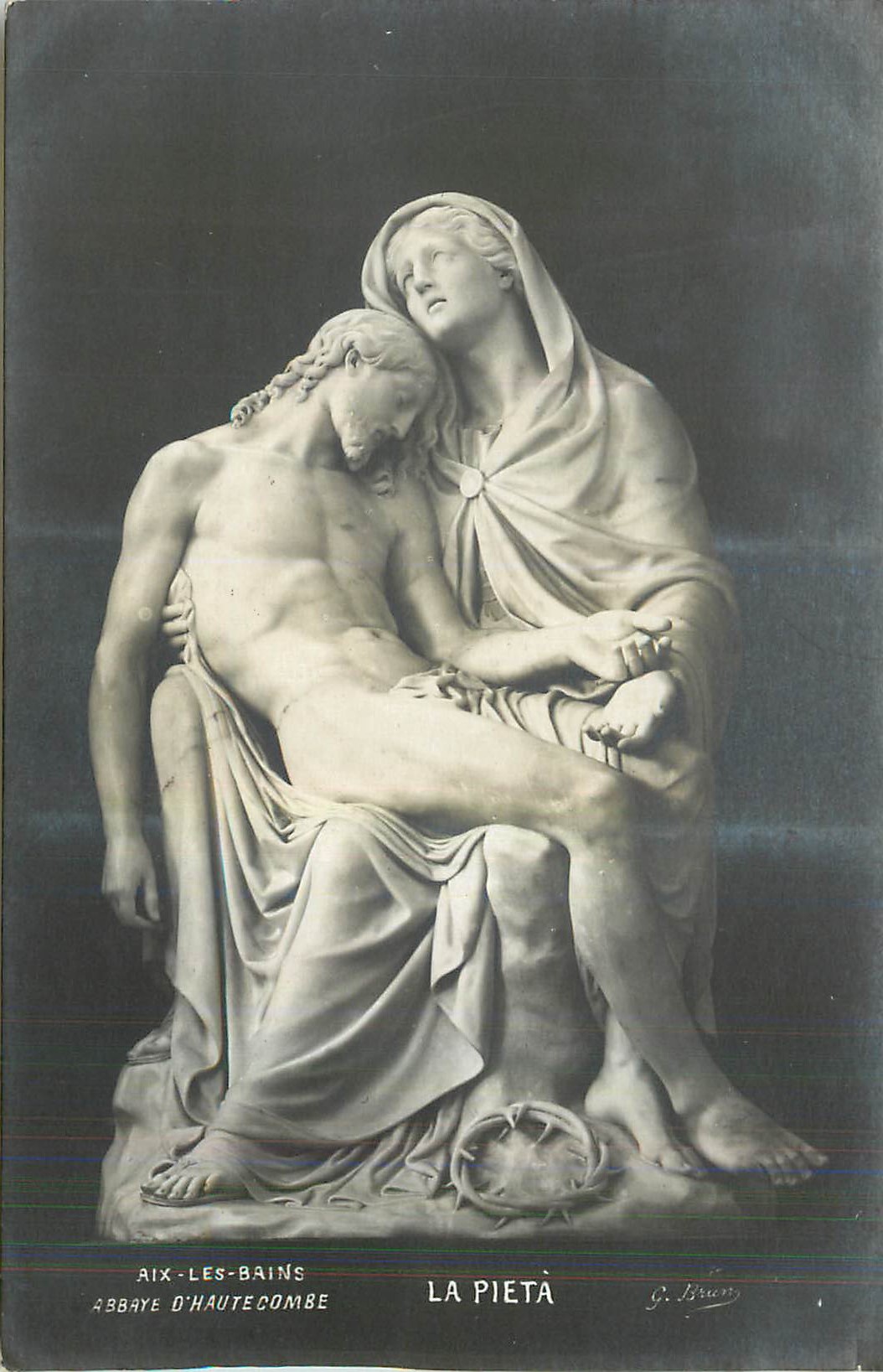 CPA Aix les Bains Abbaye d'Hautecombe La Pieta