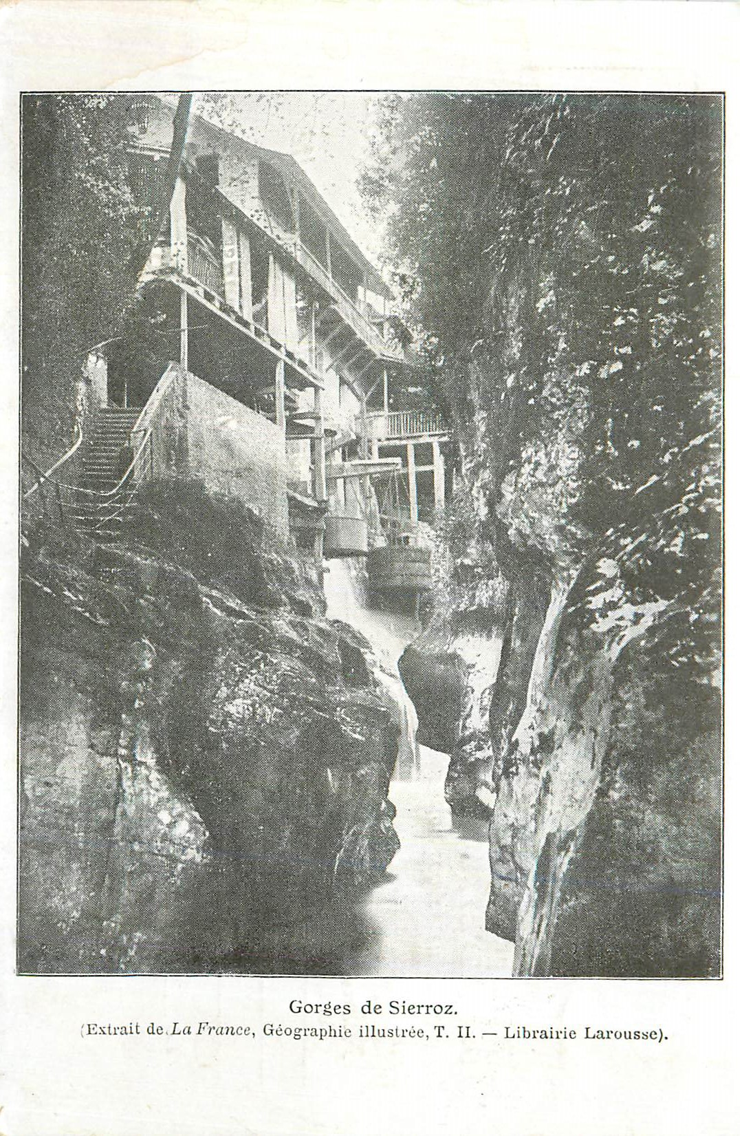 CPA Gorges de Sierroz (Extrait de la France Geographie Illustree T H Librairie Larousse)