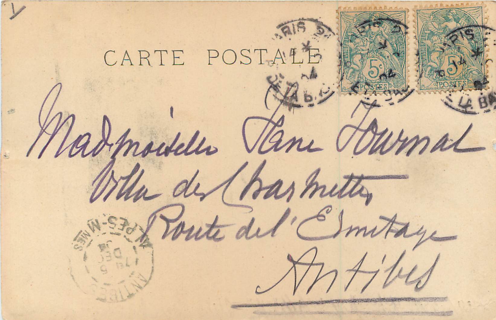 CPA Musee du Louvre Ruysrael — Verso