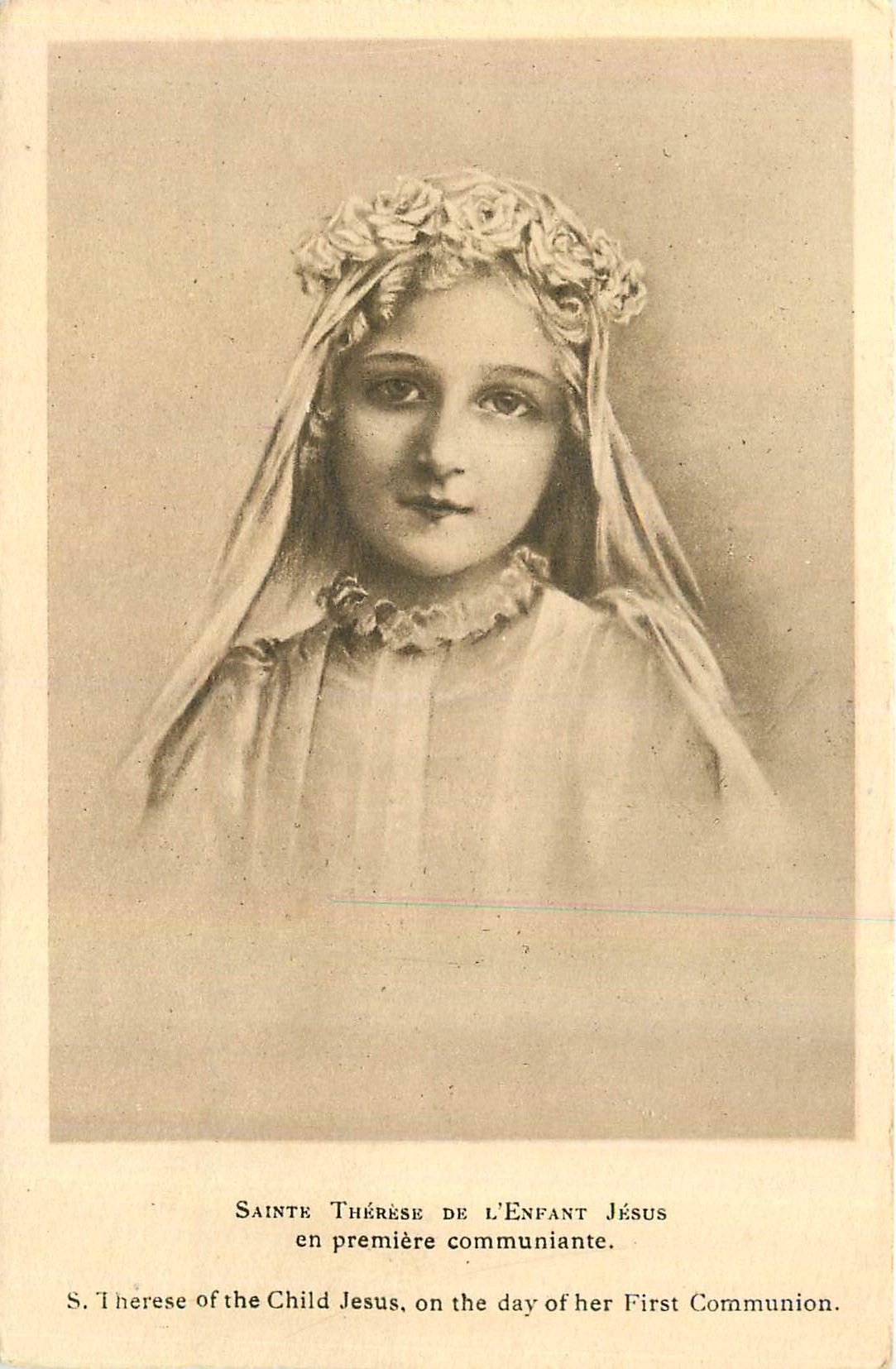 CPA Saint Therese de l'Enfant Jesus en Premiere Communiante