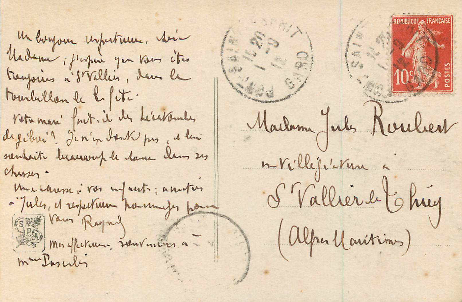 CPA Salon 1911 Luc Barbut Davray perplexite in Verlegenheit — Verso