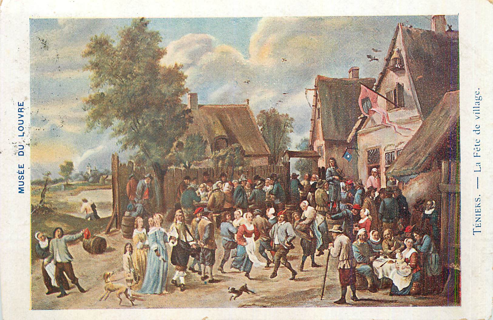 CPA Musee du Louvre Teniers La Fete de Village