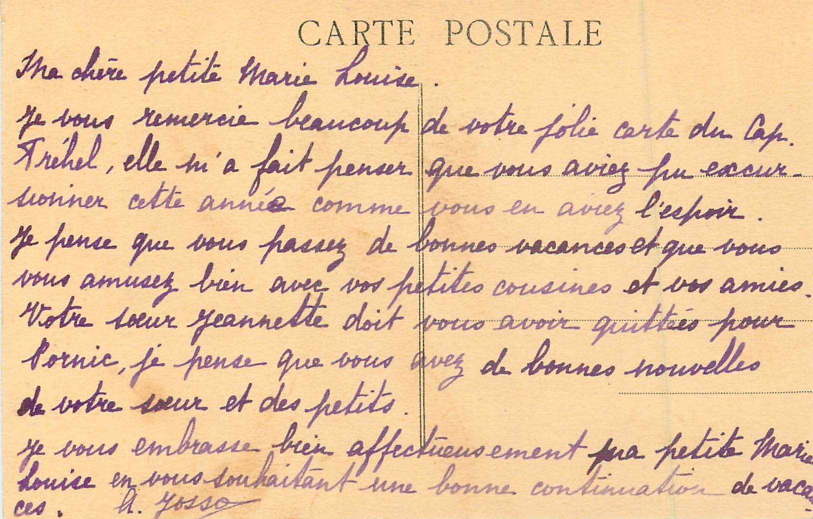 CPA Nantes Musee des Beaux Arts Ecole Francaise Greuze (Jean Baptiste) — Verso